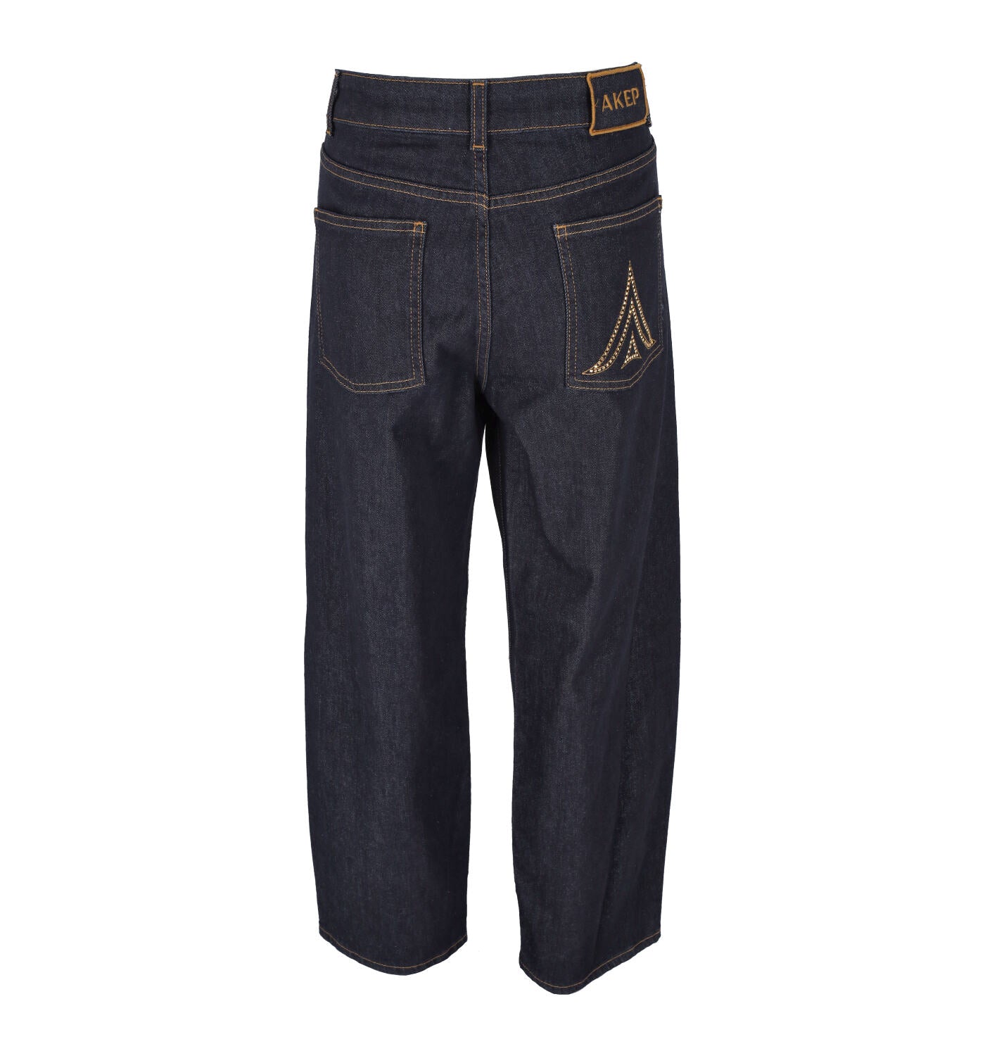 Jeans con profilo borchie