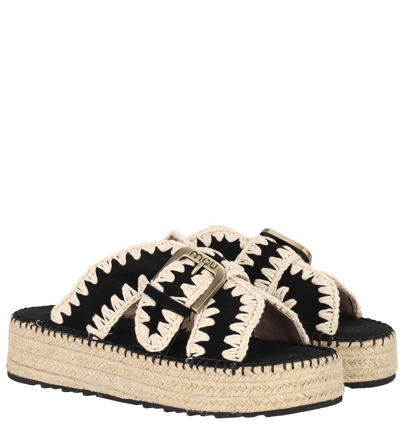 Scalzato JUTE SANDAL 641003A BKWH