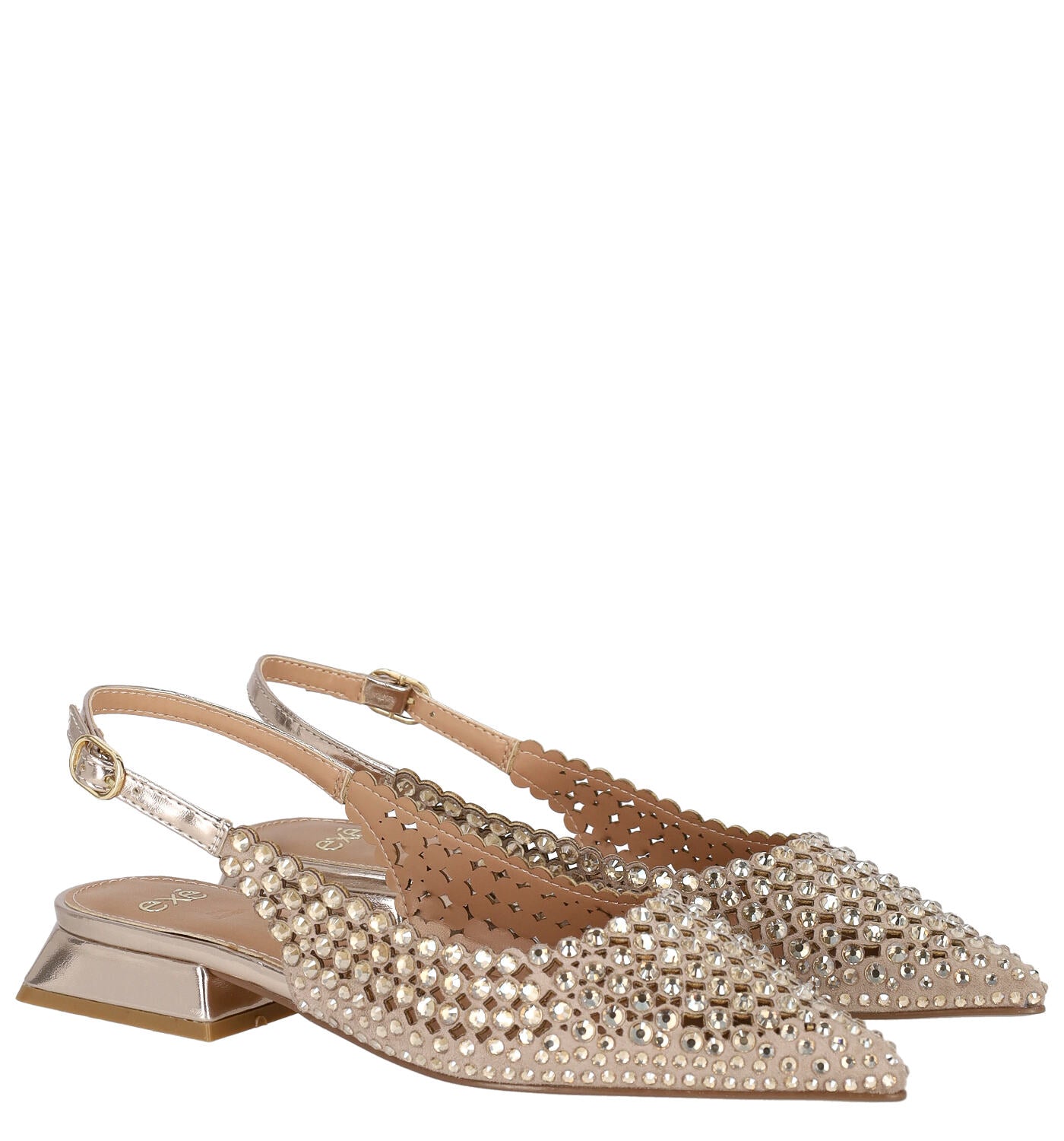 Chanel in camoscio con swarovski, tacco alto 2cm HILLARY