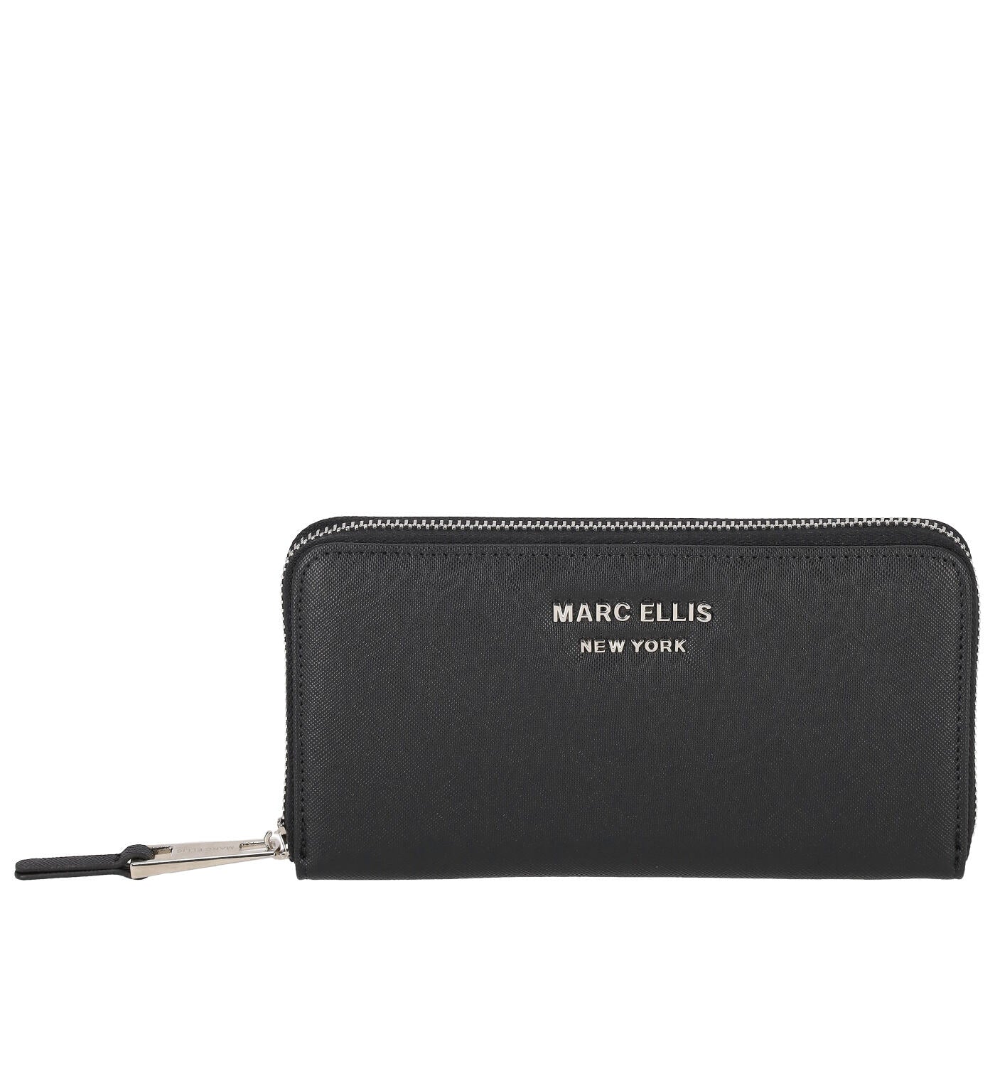 Portafoglio grande in pelle saffiano con zip around