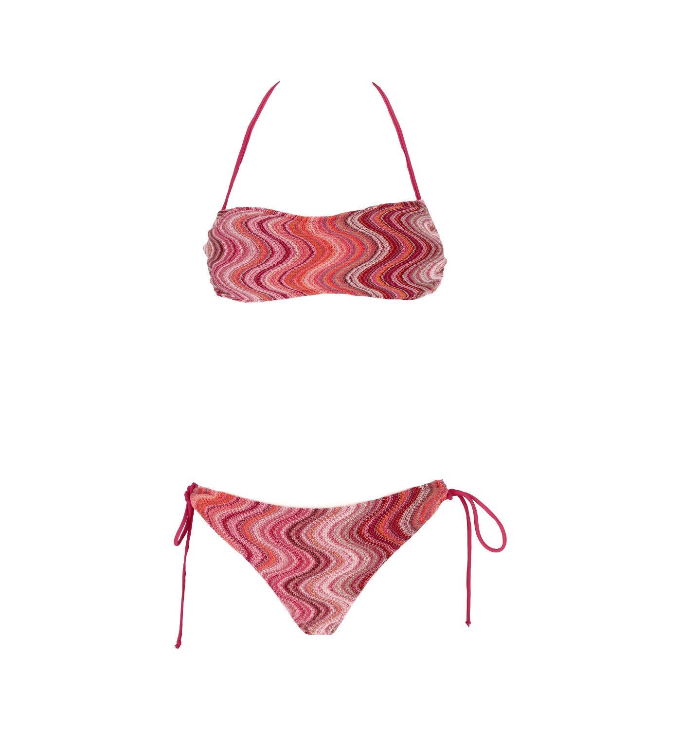 Costume con fascia più slip con laccetti