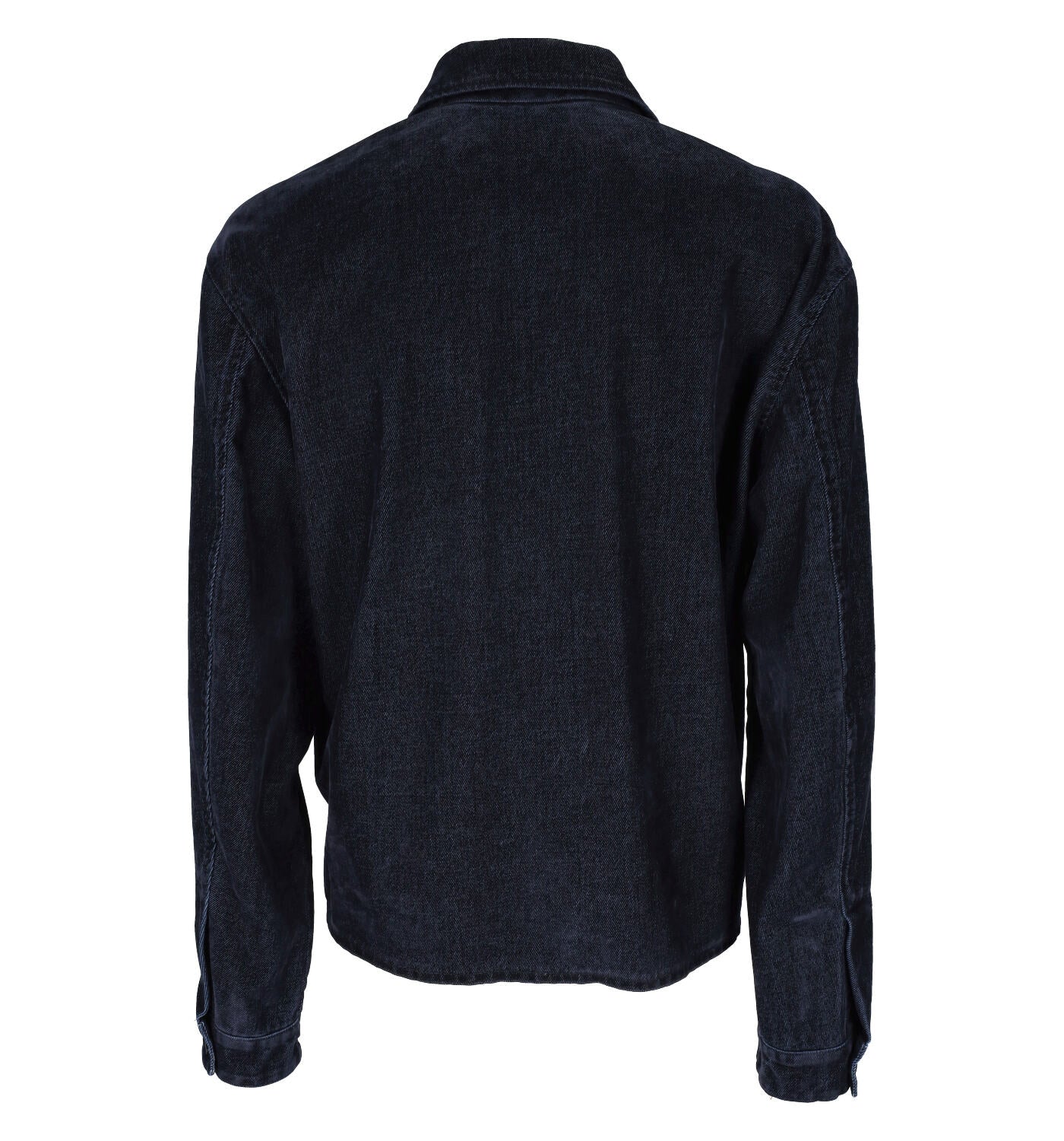 Giacca con zip denim scuro