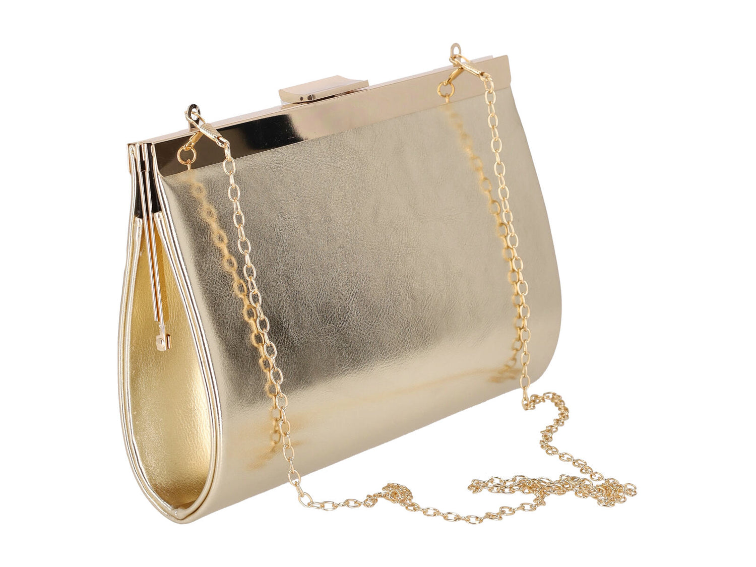 Pochette in pelle laminata