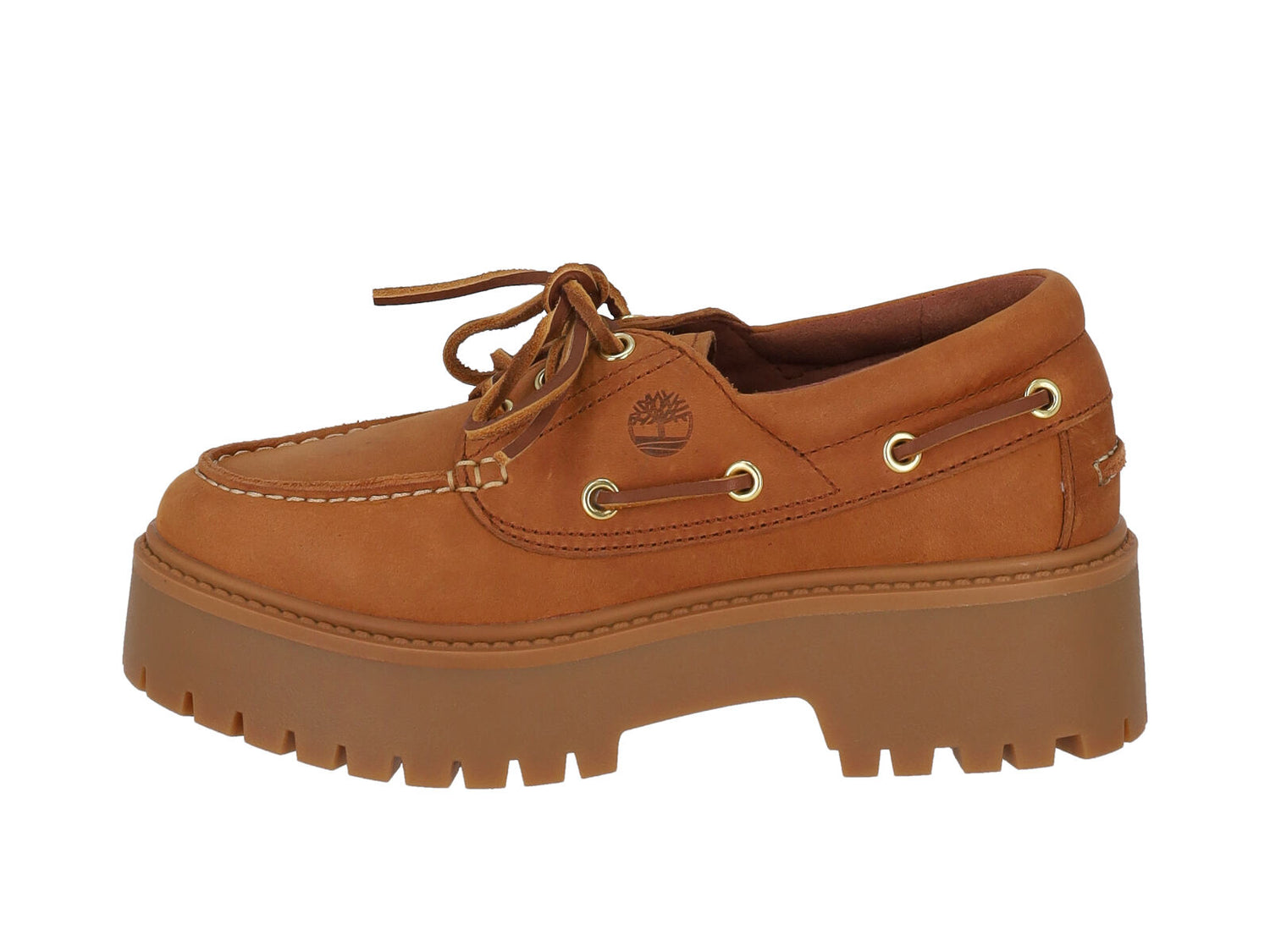 Mocassino barca platform in nabuk