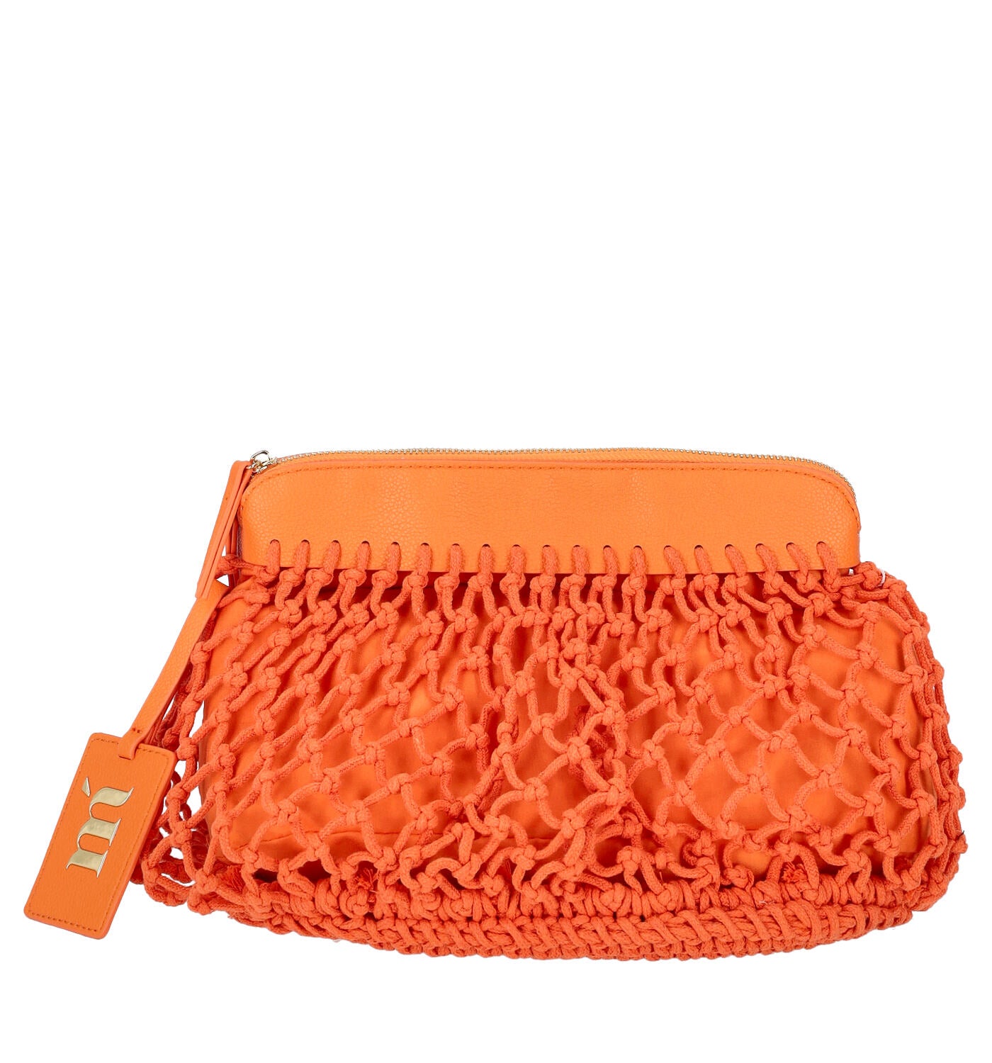 Pochette in rete con zip