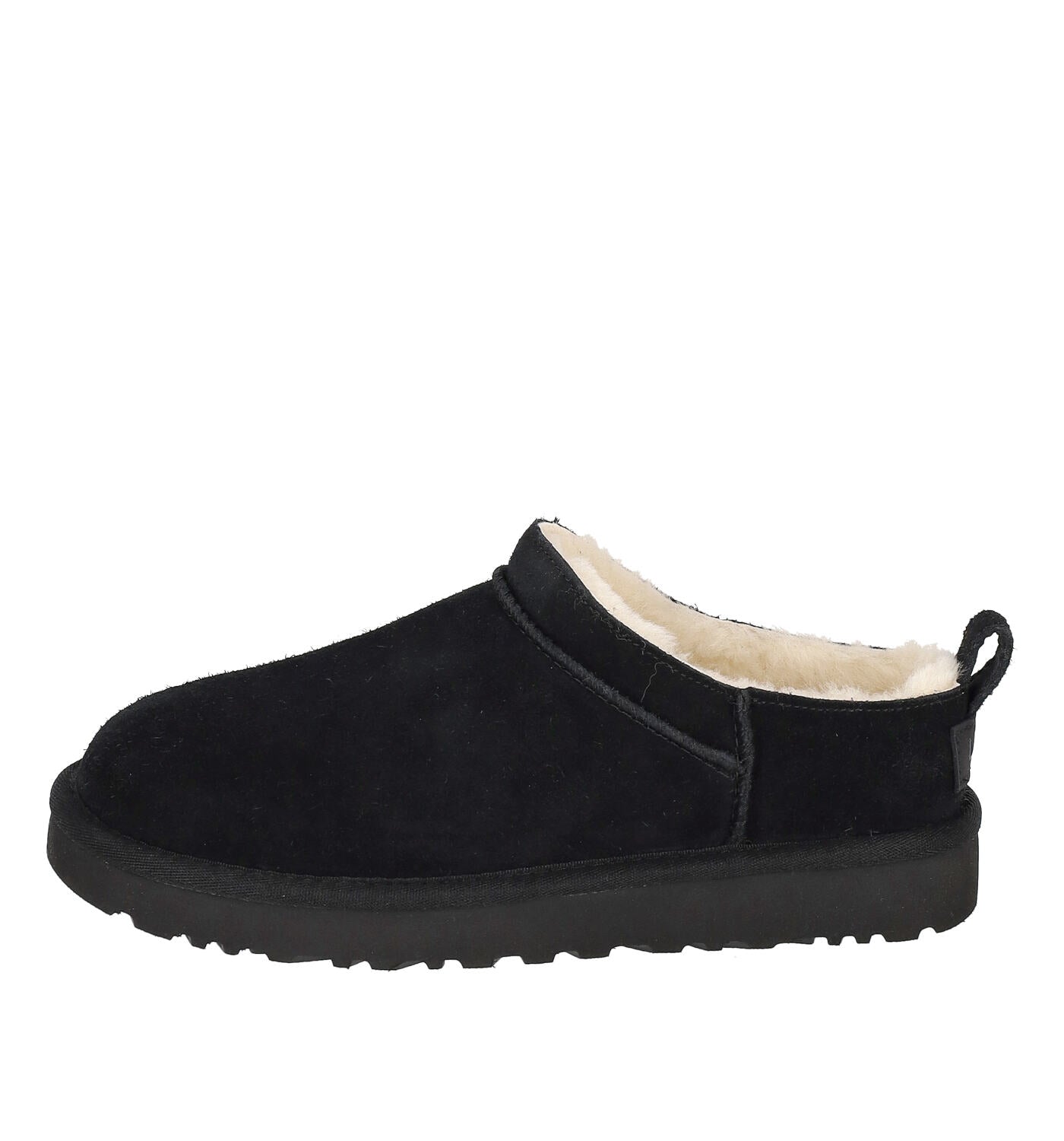 Ugg classic micro in camoscio , taglio vivo e con suola in gomma