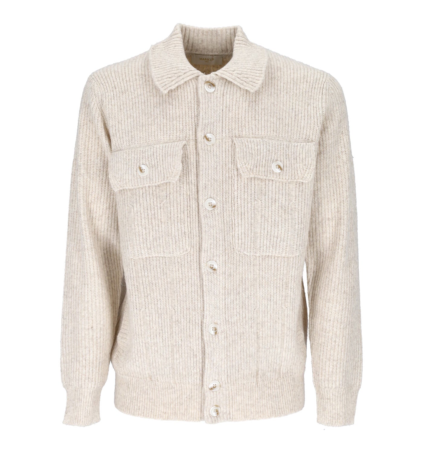 Overshirt con bottoni e tasche