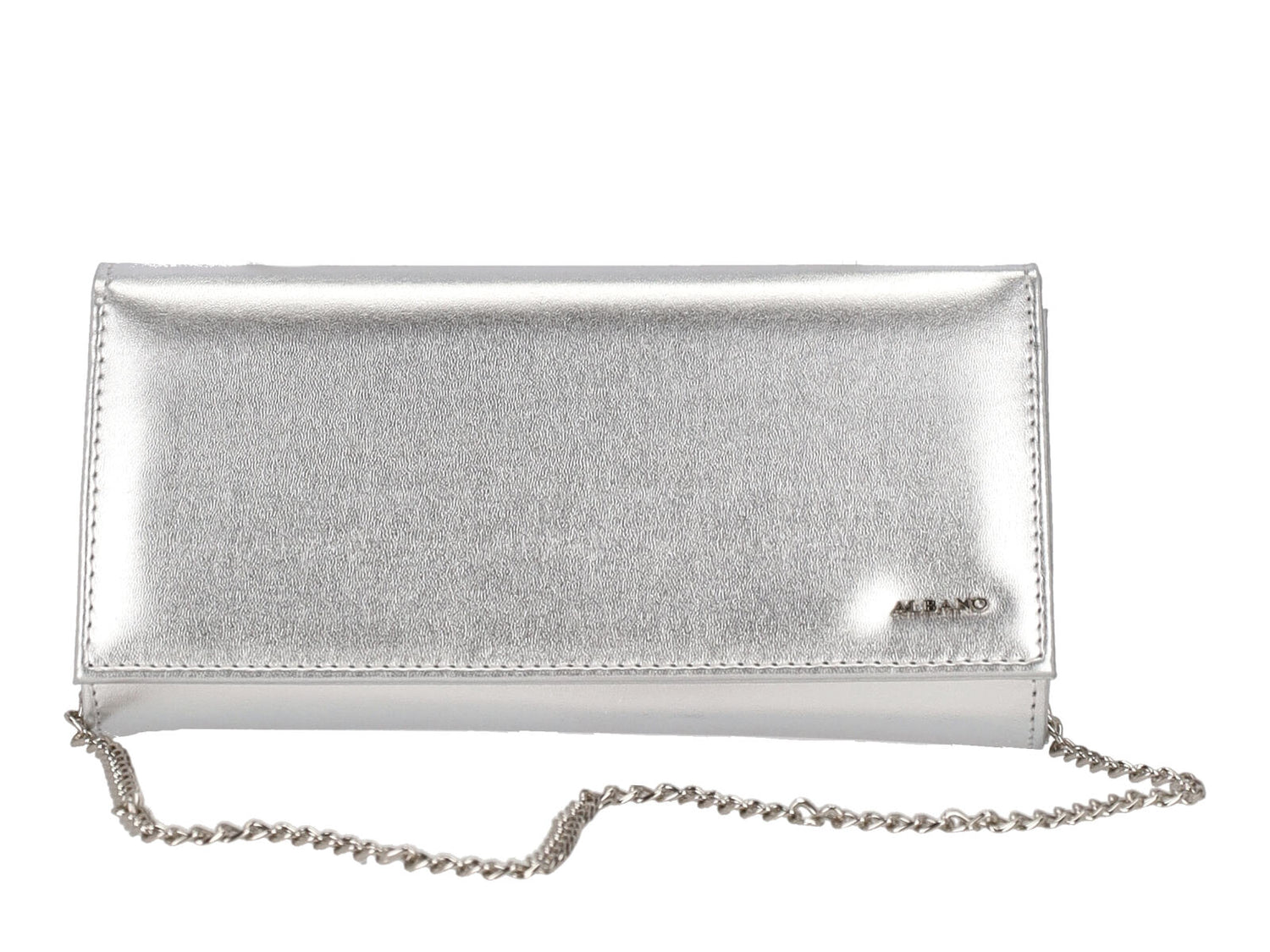 Pochette con tracolla in catena removibile