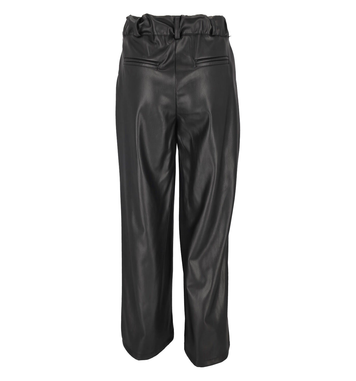 Pantalone largo in ecopelle