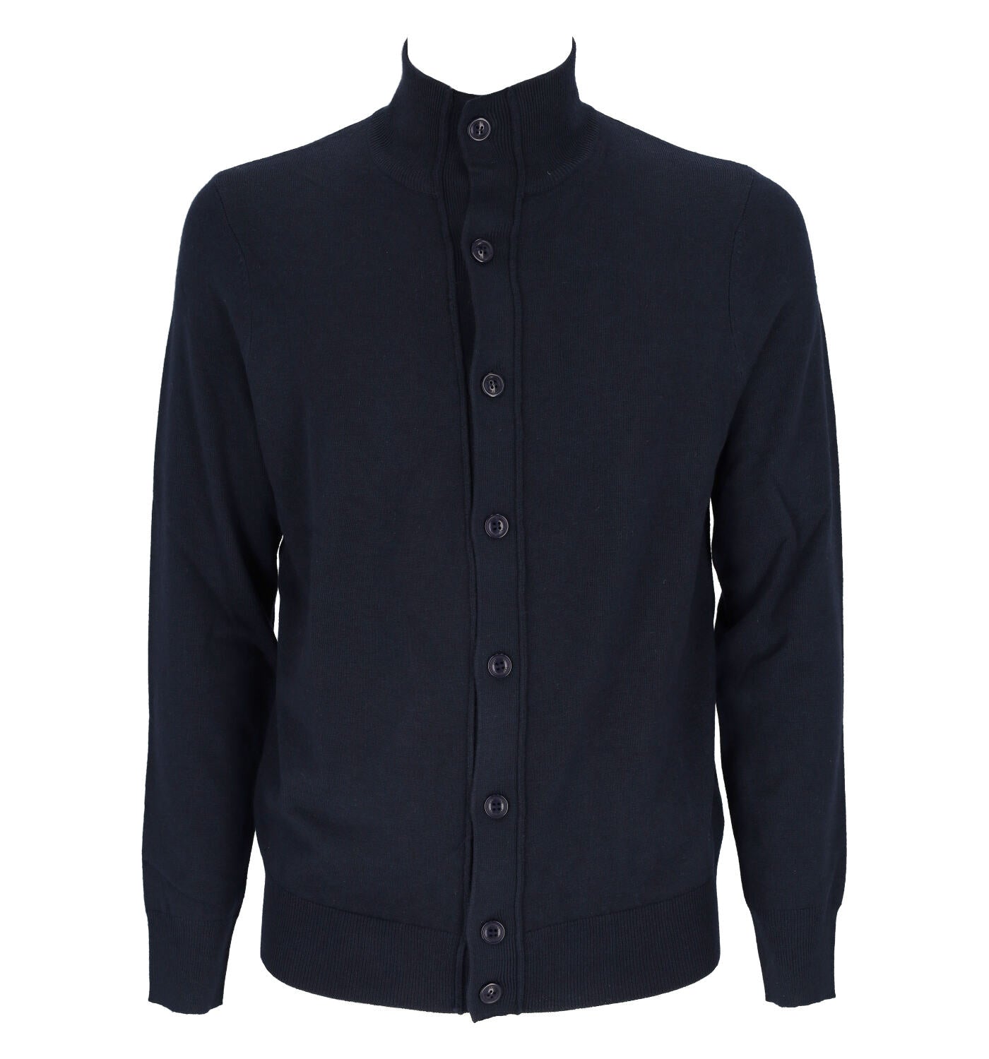 Cardigan collo alto con bottoni