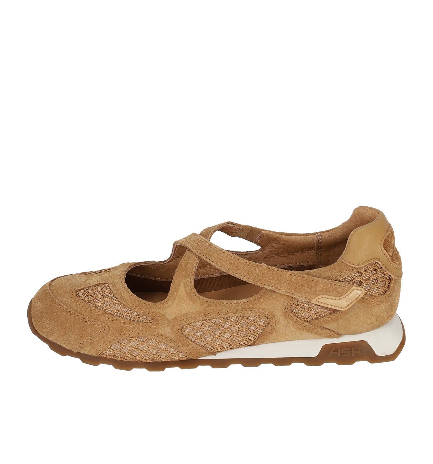 Kore ballerina in camoscio con incrocio