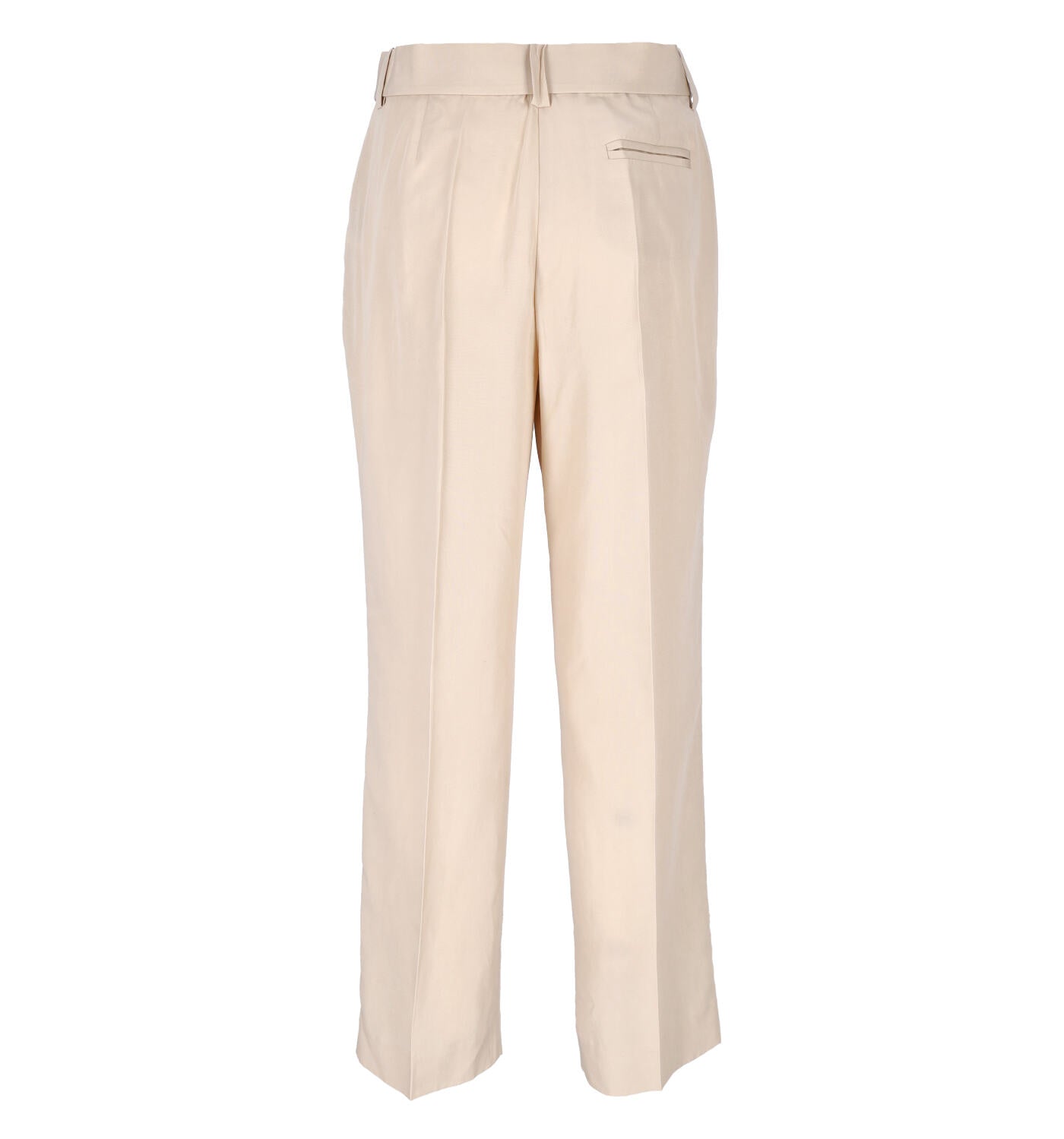 Pantalone in misto lino con cintura