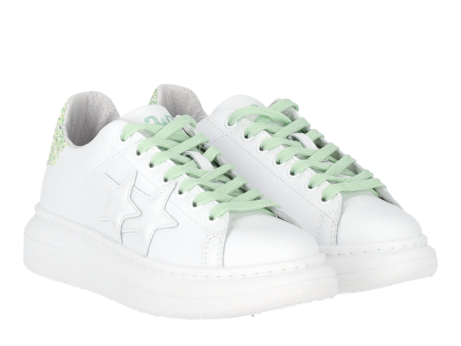 Sneakers con riporti glitter