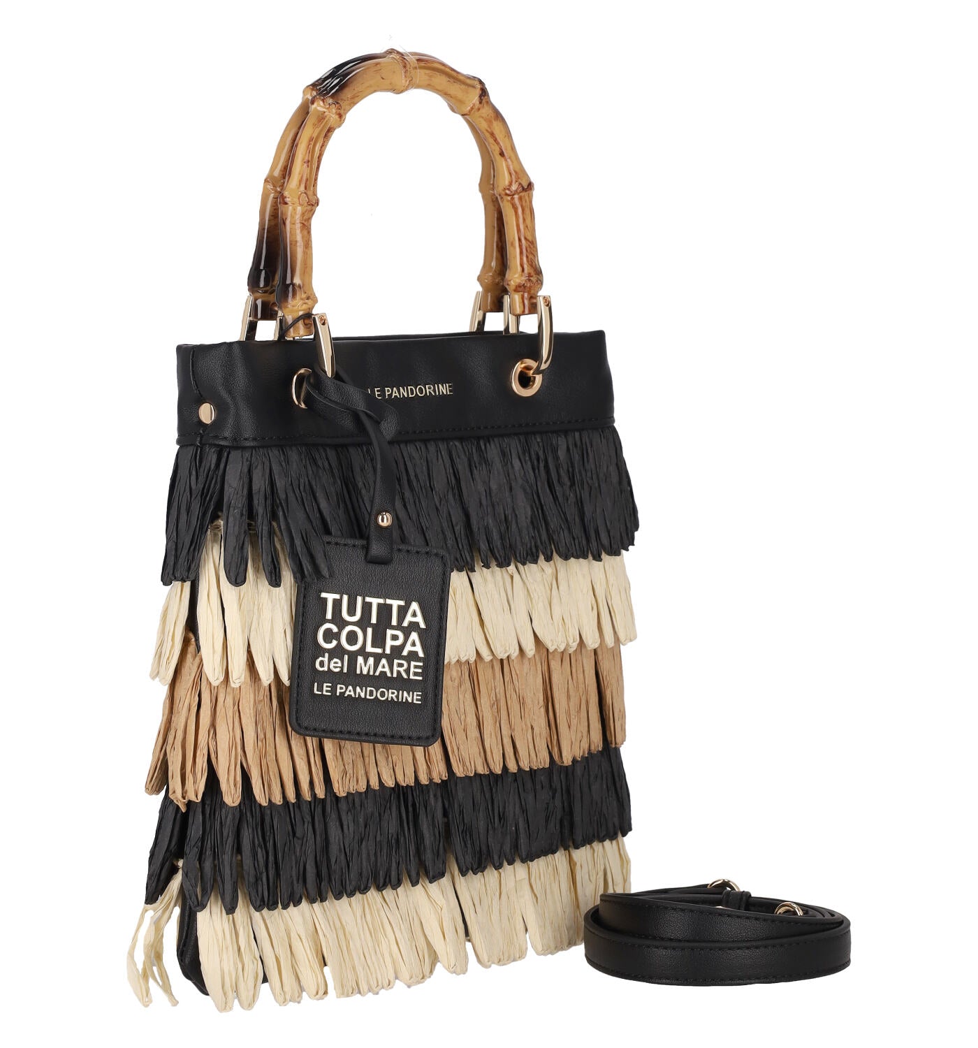 Mini bag piatta con frange  MARCY