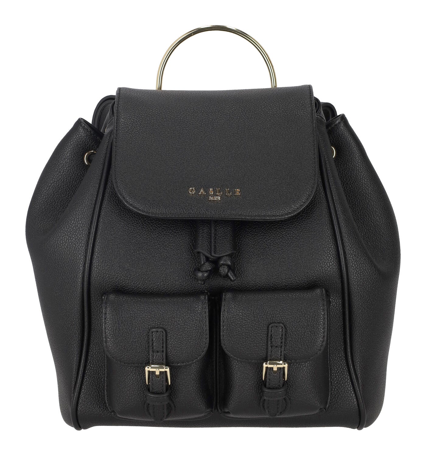 Zaino con patta e tasche anteriori