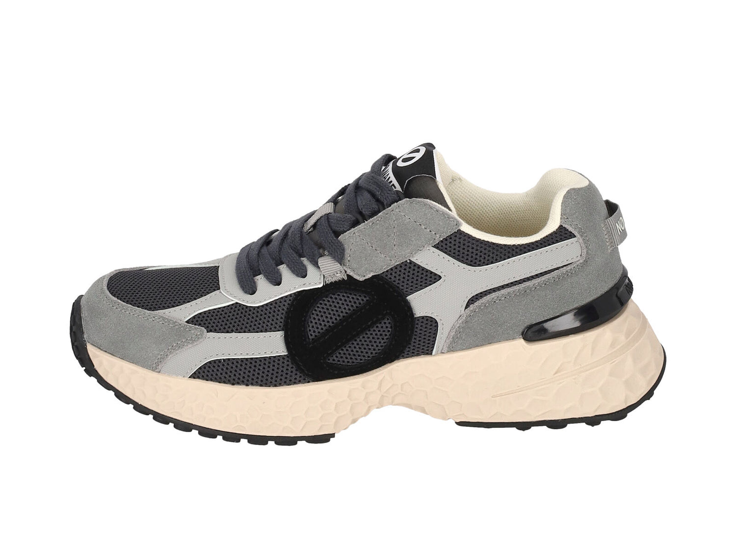 Sneakers running in camoscio e rete