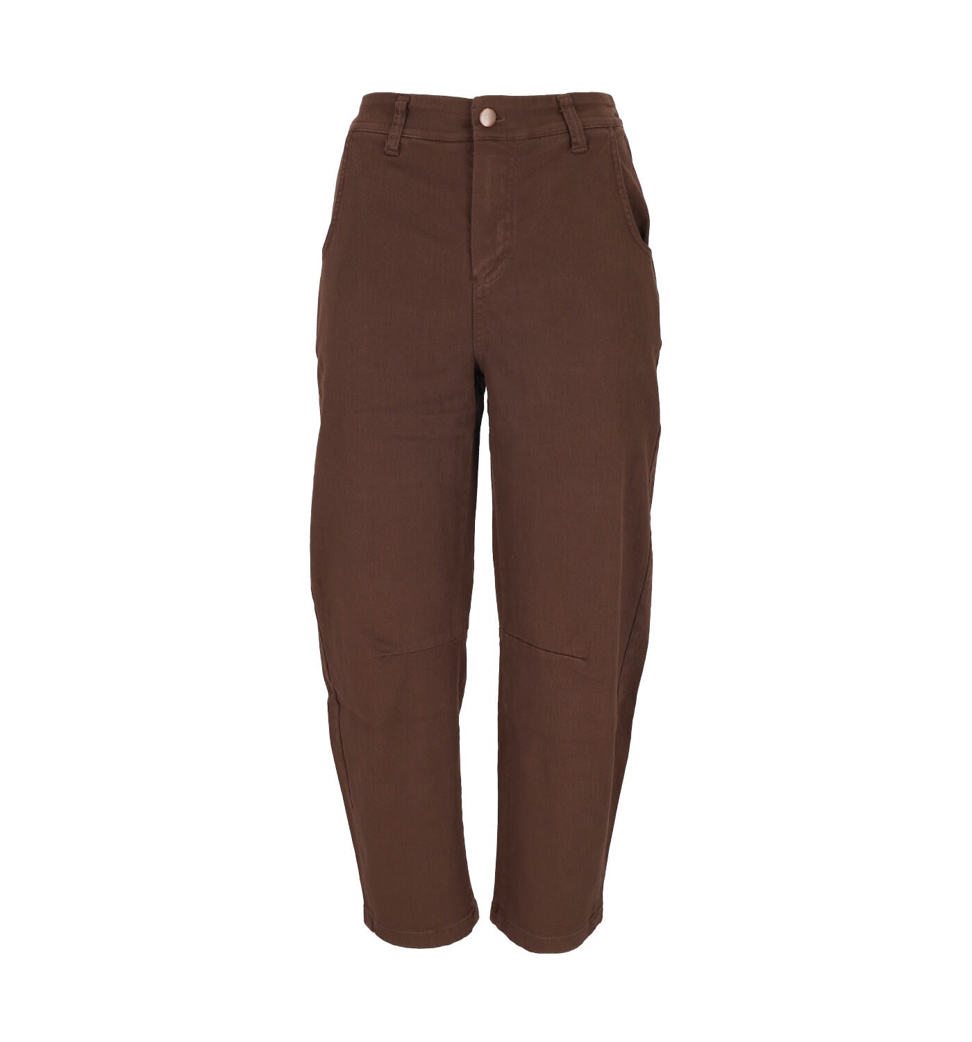Pantalone barrel fit con elastico in vita sul retro