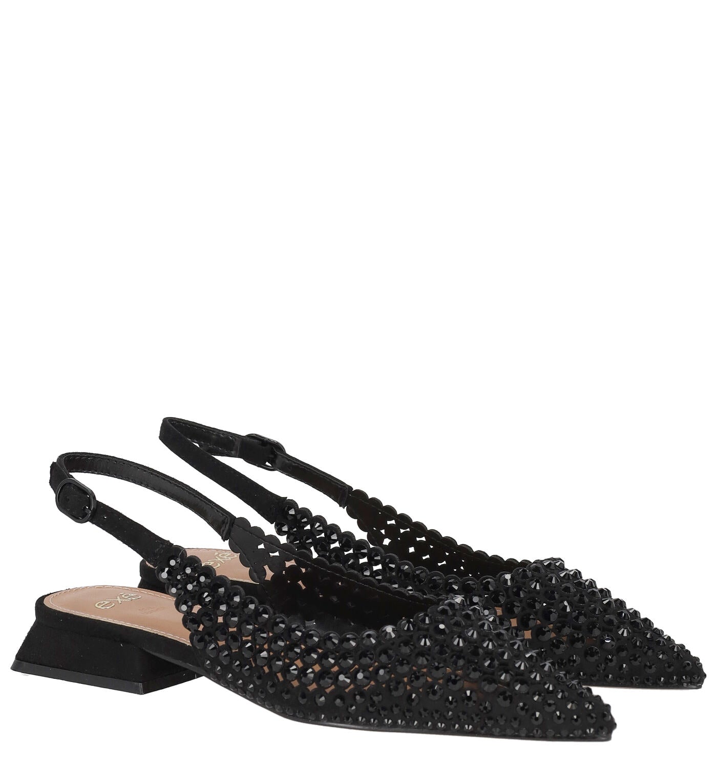 Chanel in camoscio con swarovski, tacco alto 2cm HILLARY