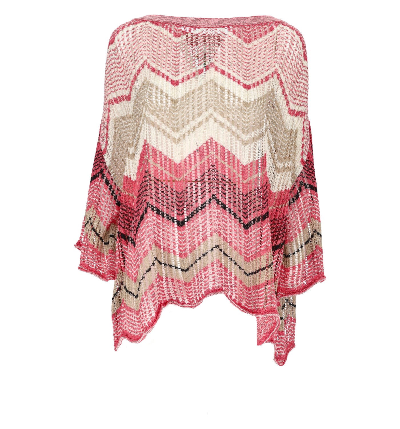 Maglia traforata in tessuto lurex