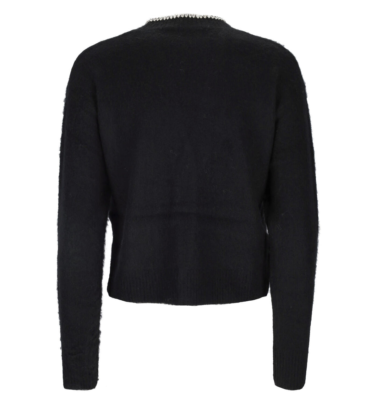 Cardigan con riporti in strass