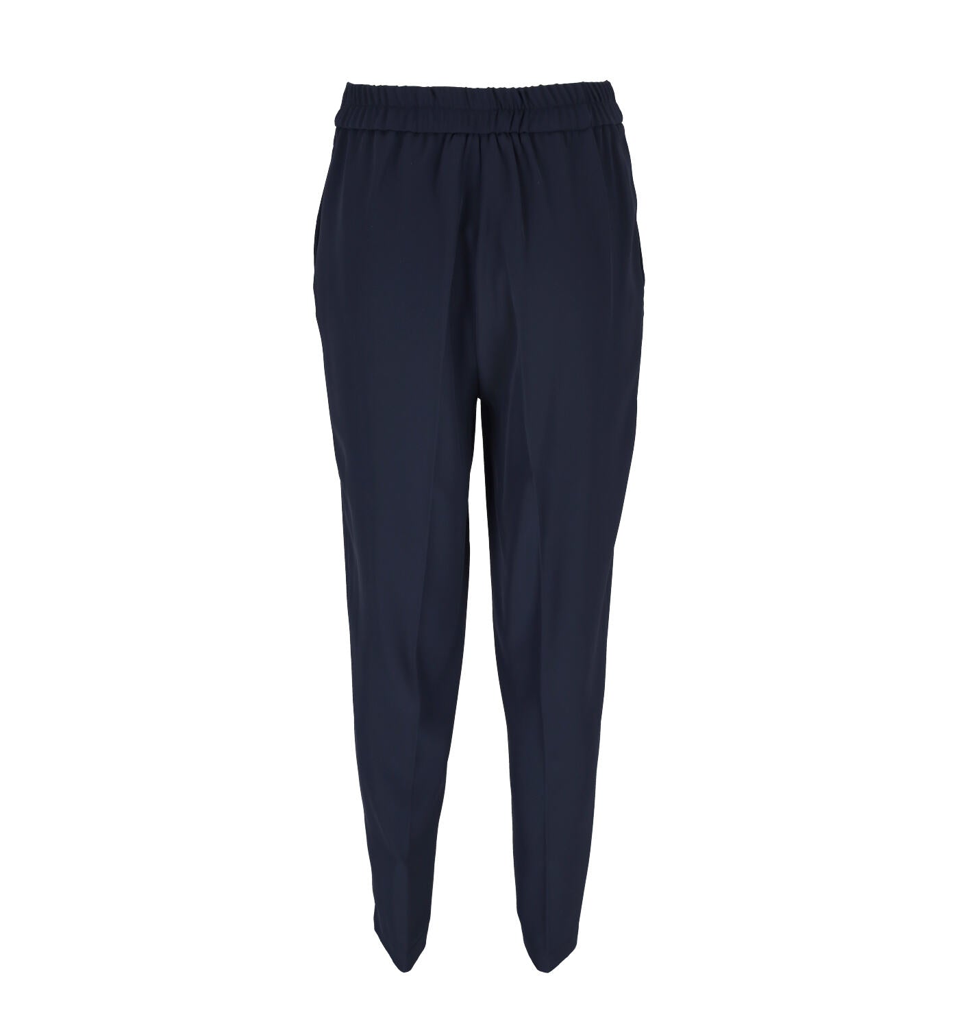 Pantalone a sigaretta con elastico in vita sul retro