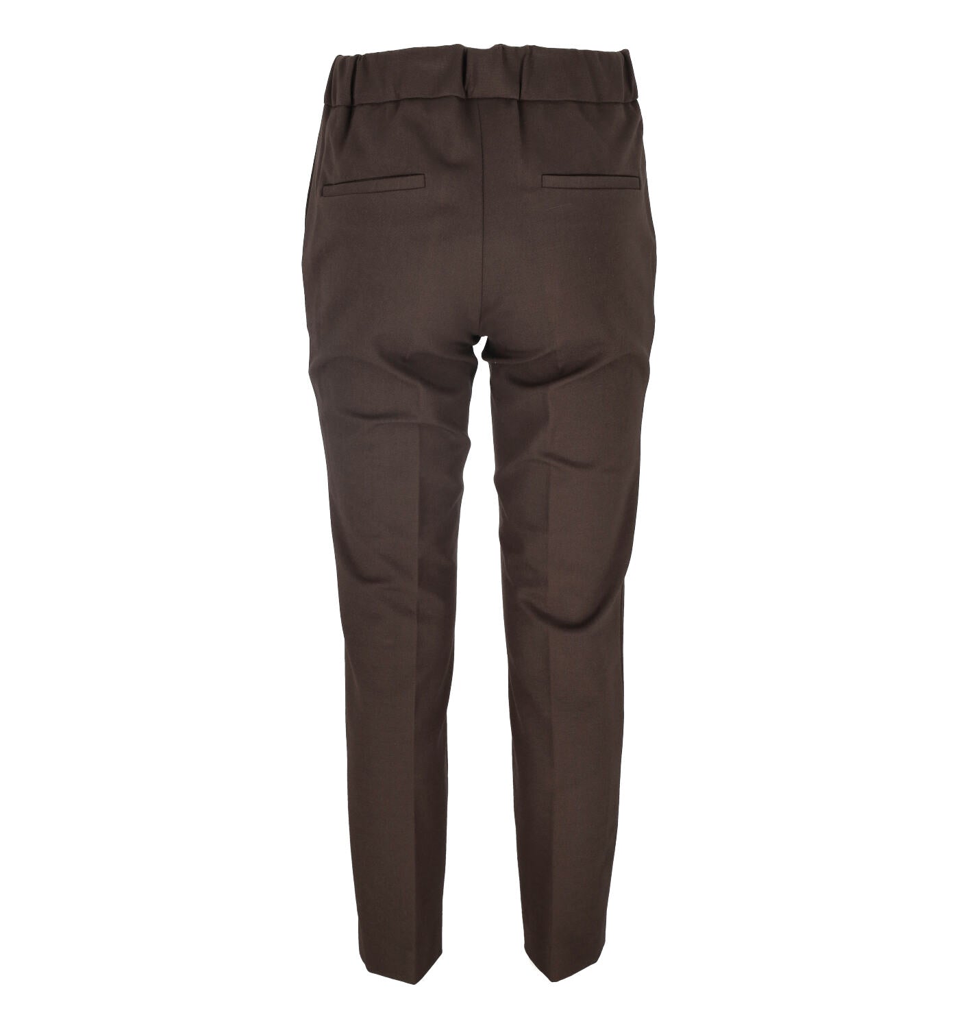 Pantalone basic a sigaretta con elastico in vita