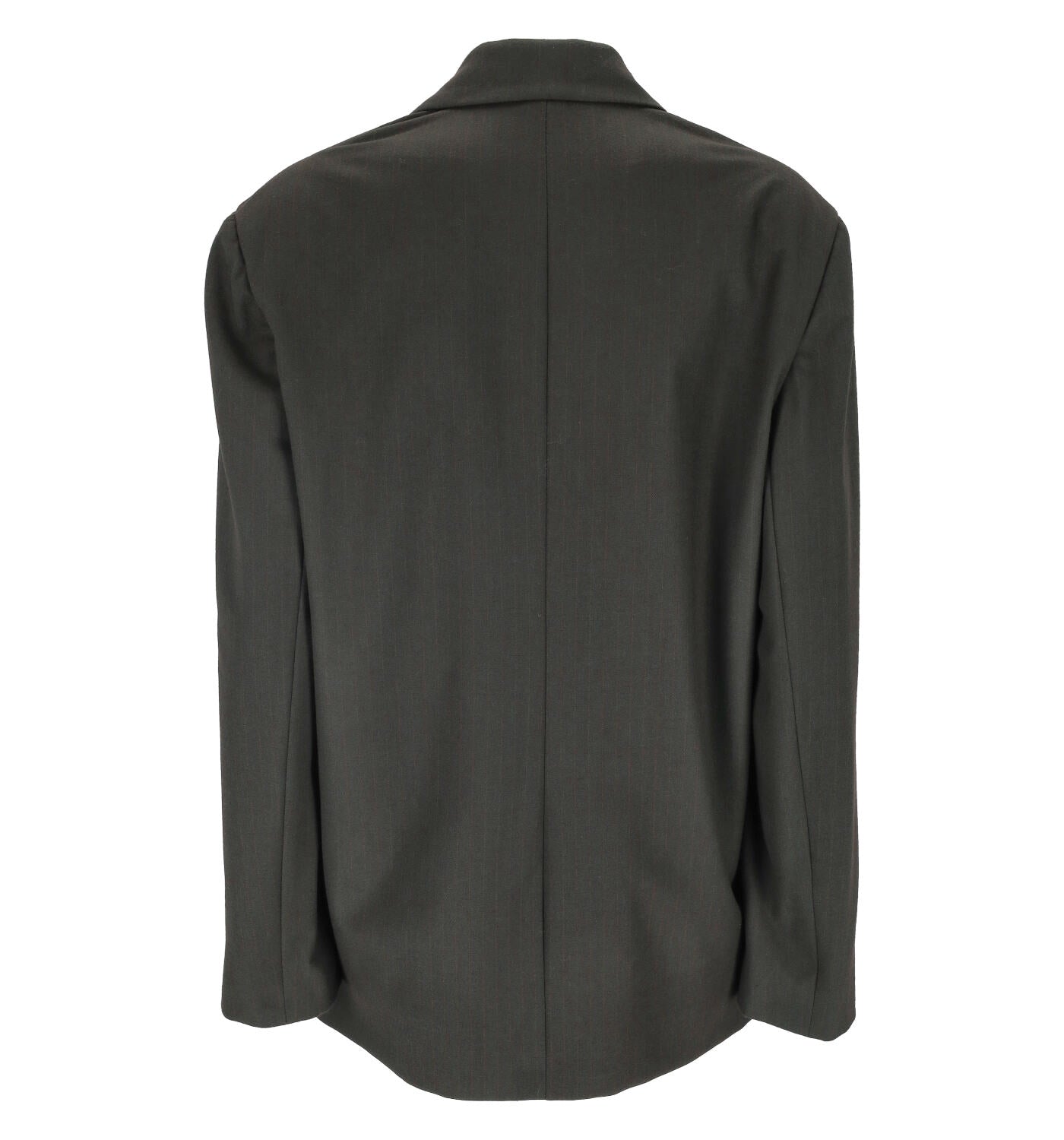 Giacca gessata con spilla