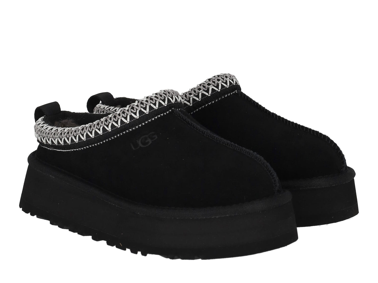 Sabot in camoscio, con cuciture a contrasto. Suola in gomma alta.