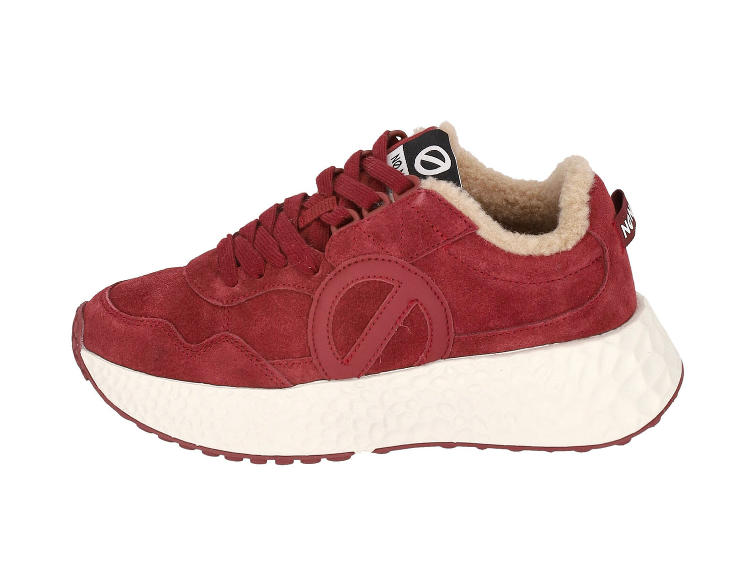 Sneakers in camoscio con suola in gomma