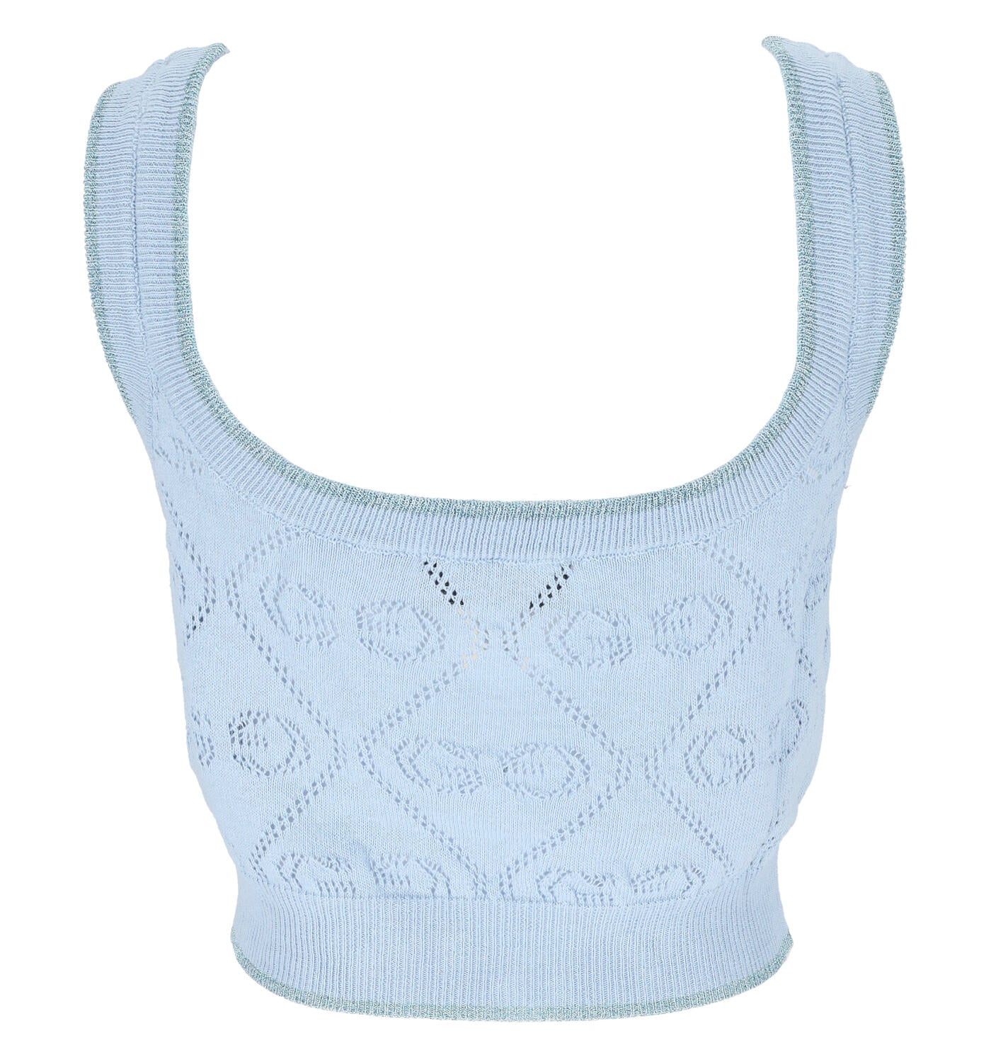 Top in maglia traforata