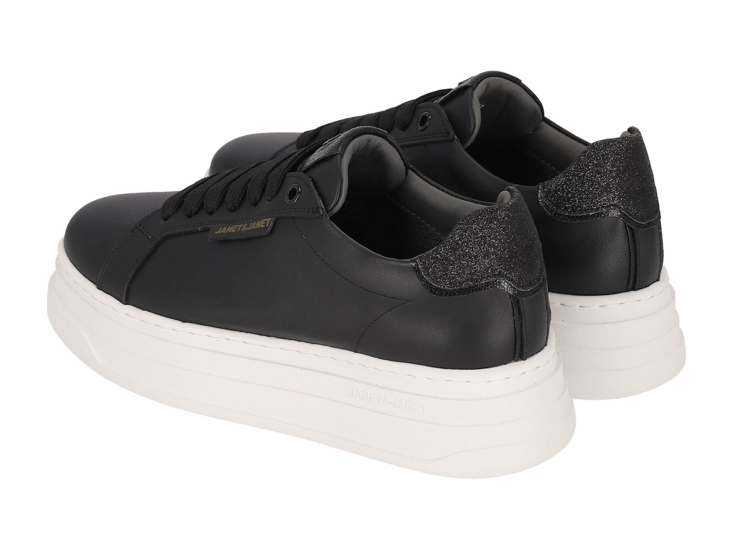 Sneakers in ecopelle con suola in gomma