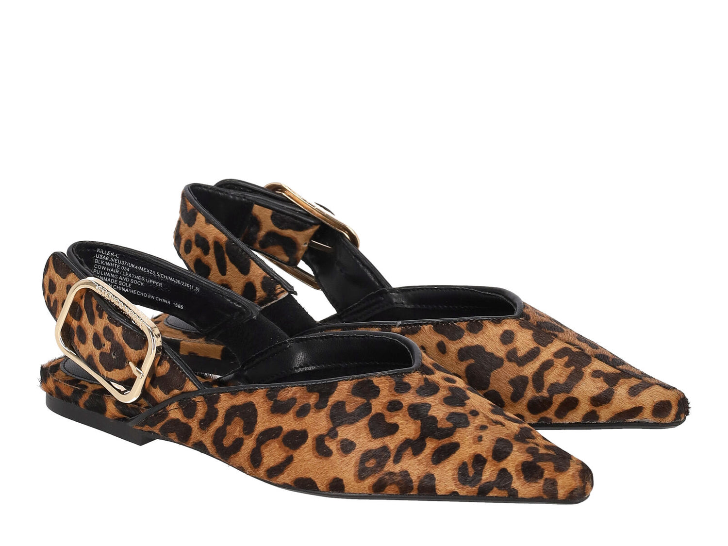 Chanel basso contacco 10cm ,fibbia a lato regolabile.