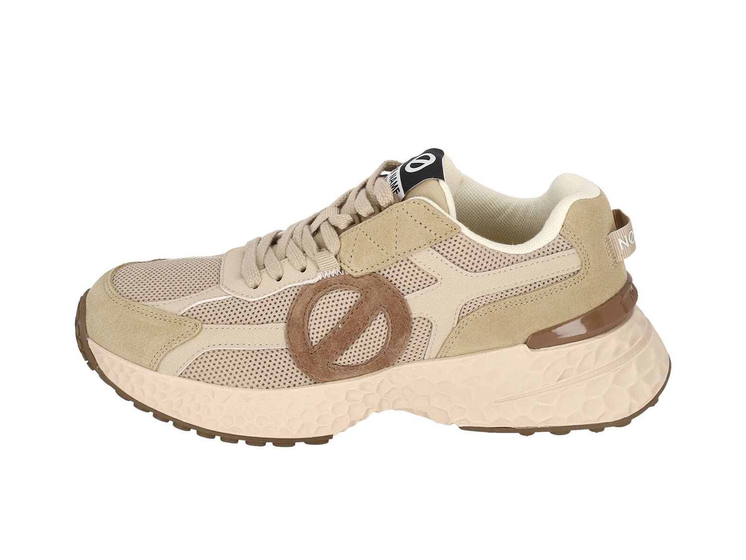 Sneakers running camoscio e tessuto