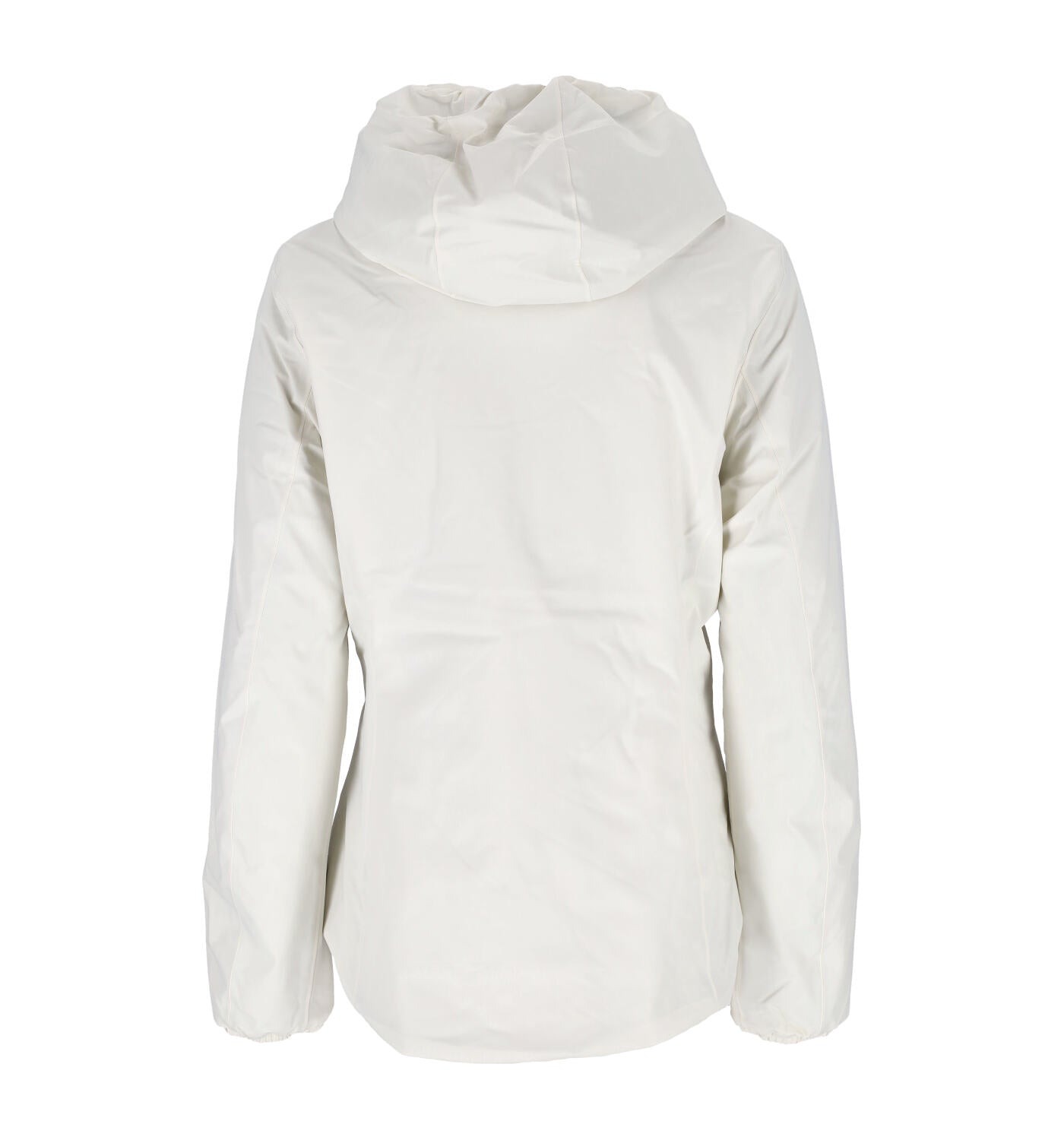 Giubbino corto con cappuccio reversibile.