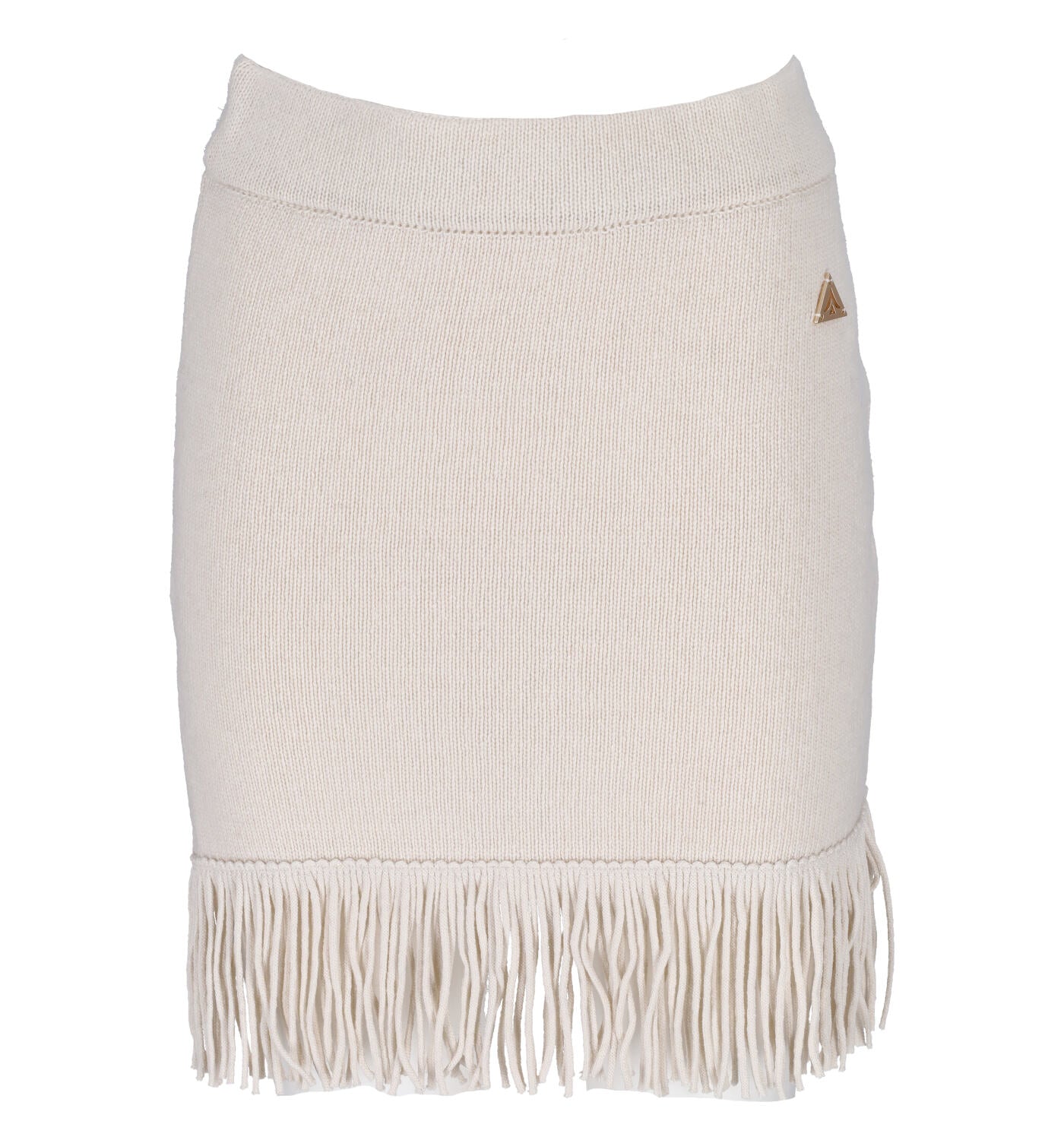 Minigonna in lana con frange