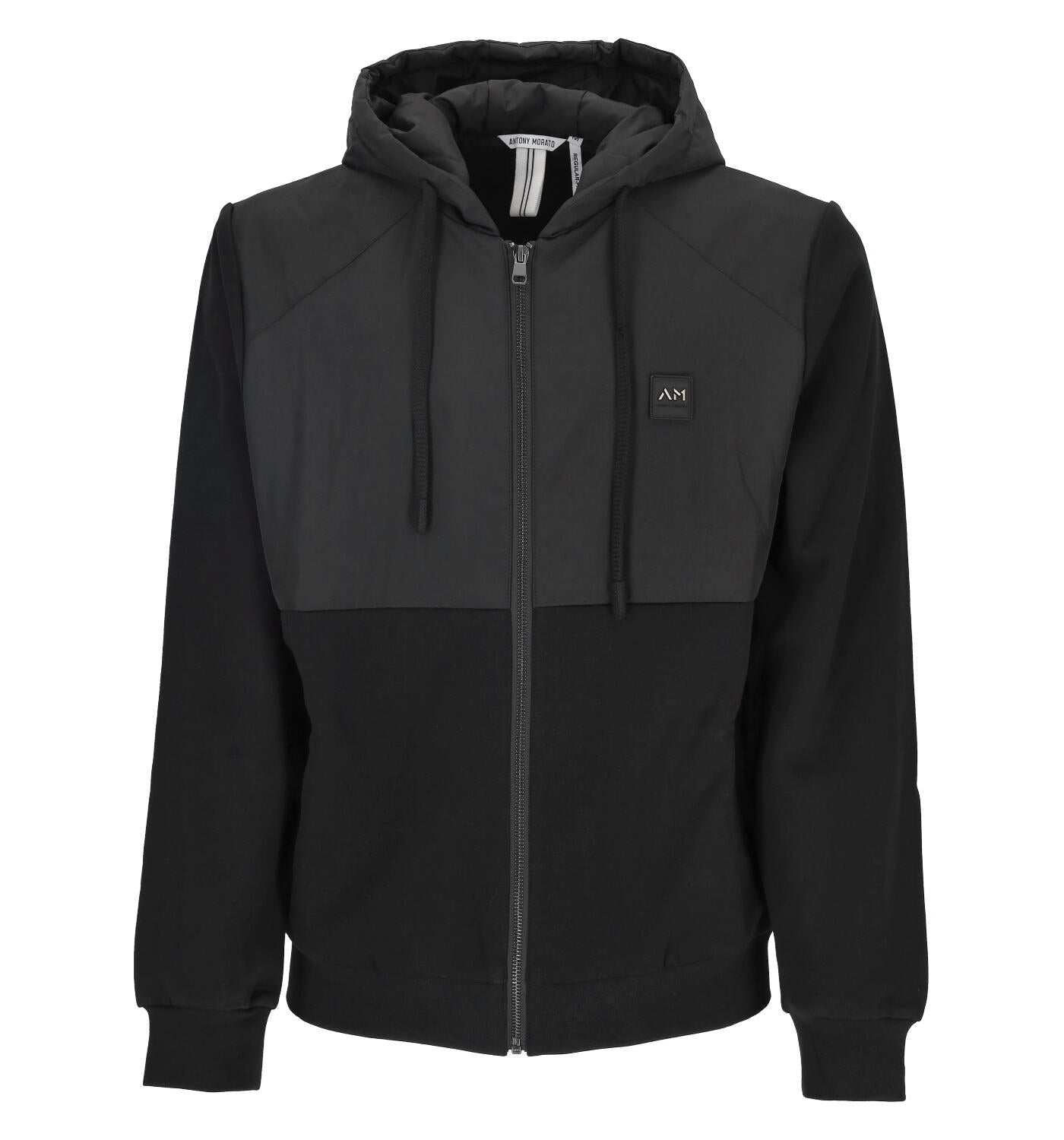 Felpa con cappuccio e chiusura zip