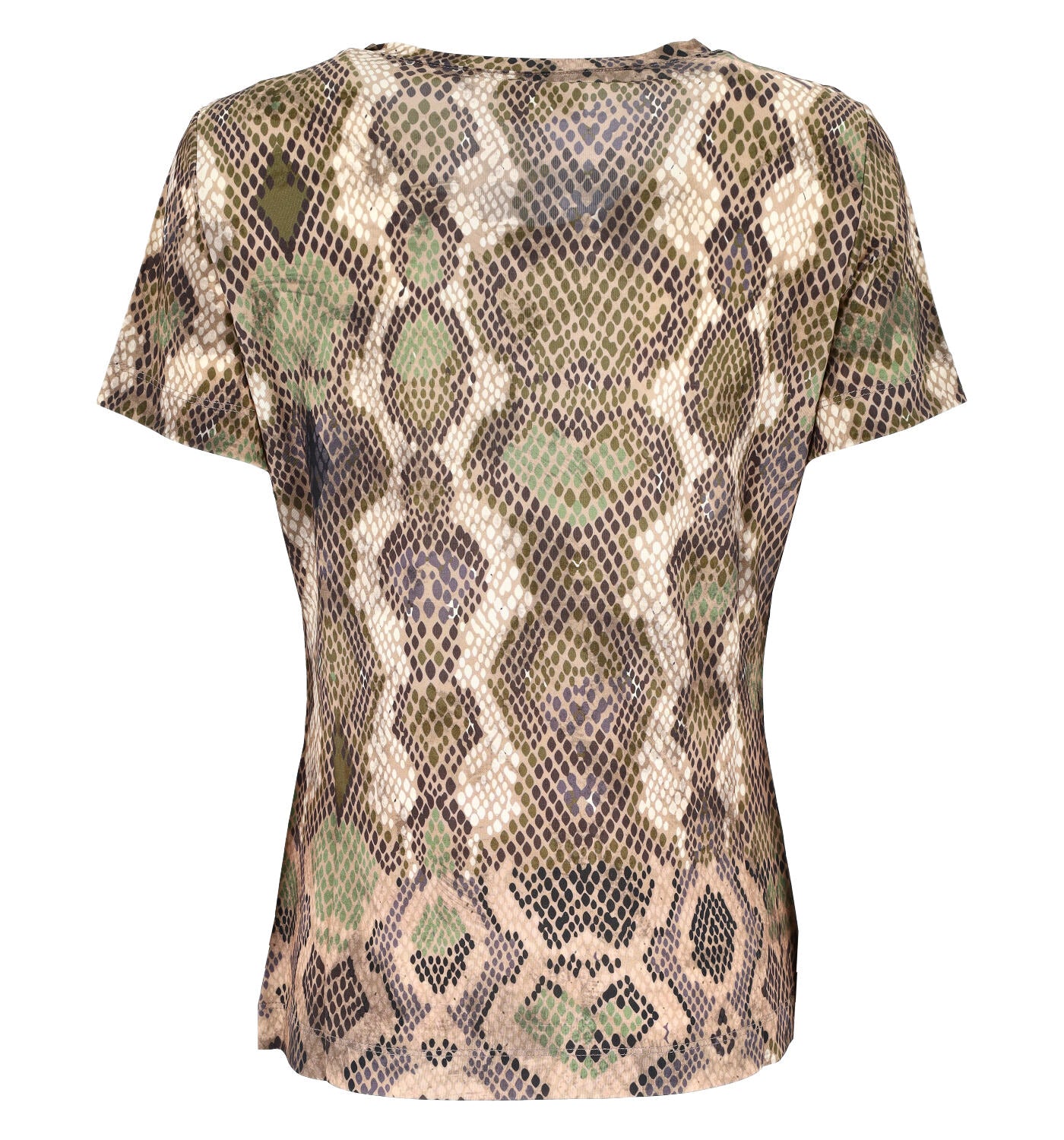 T-shirt mezza manica stampa pitone