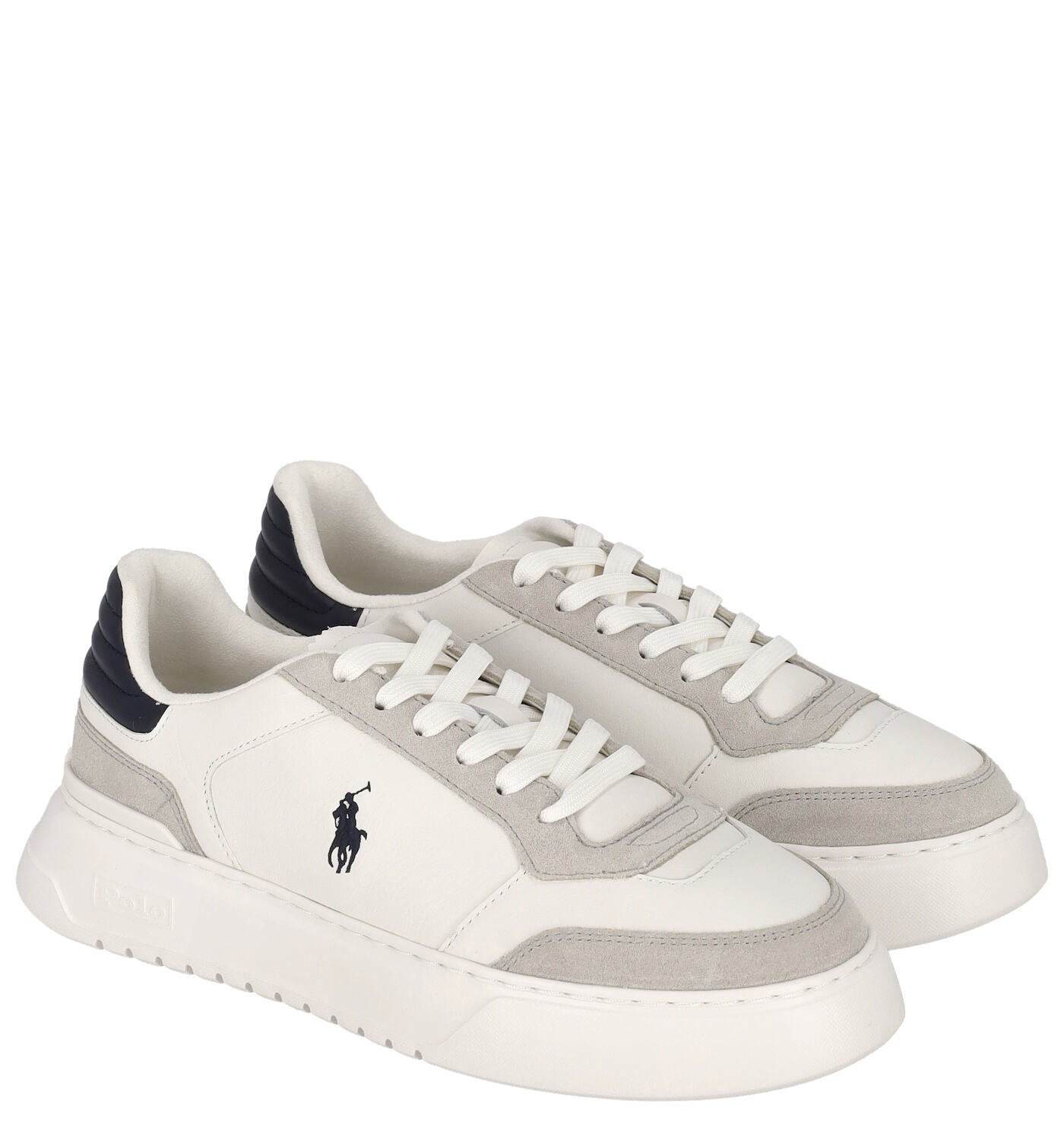 Sneakers in vitello e camoscio