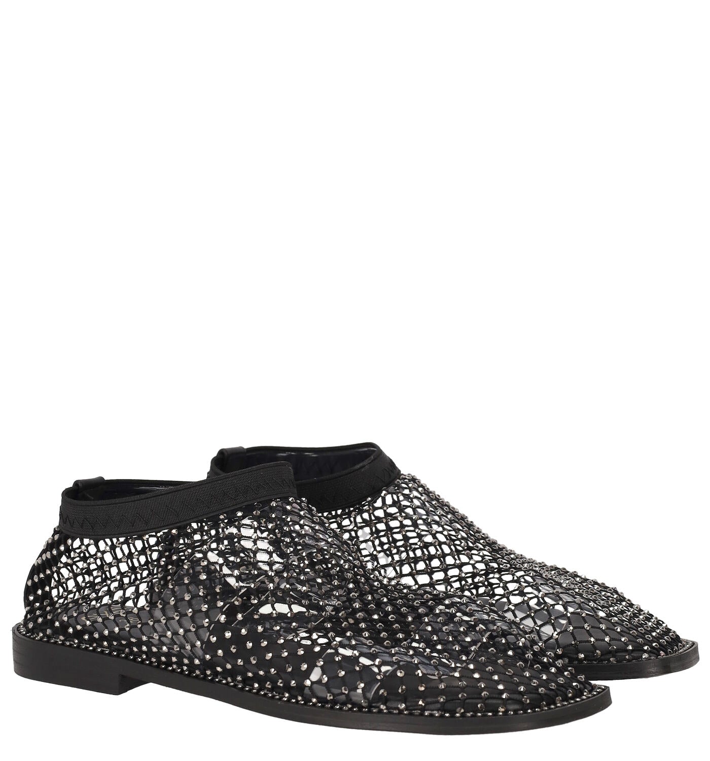Sandalo in rete e strass