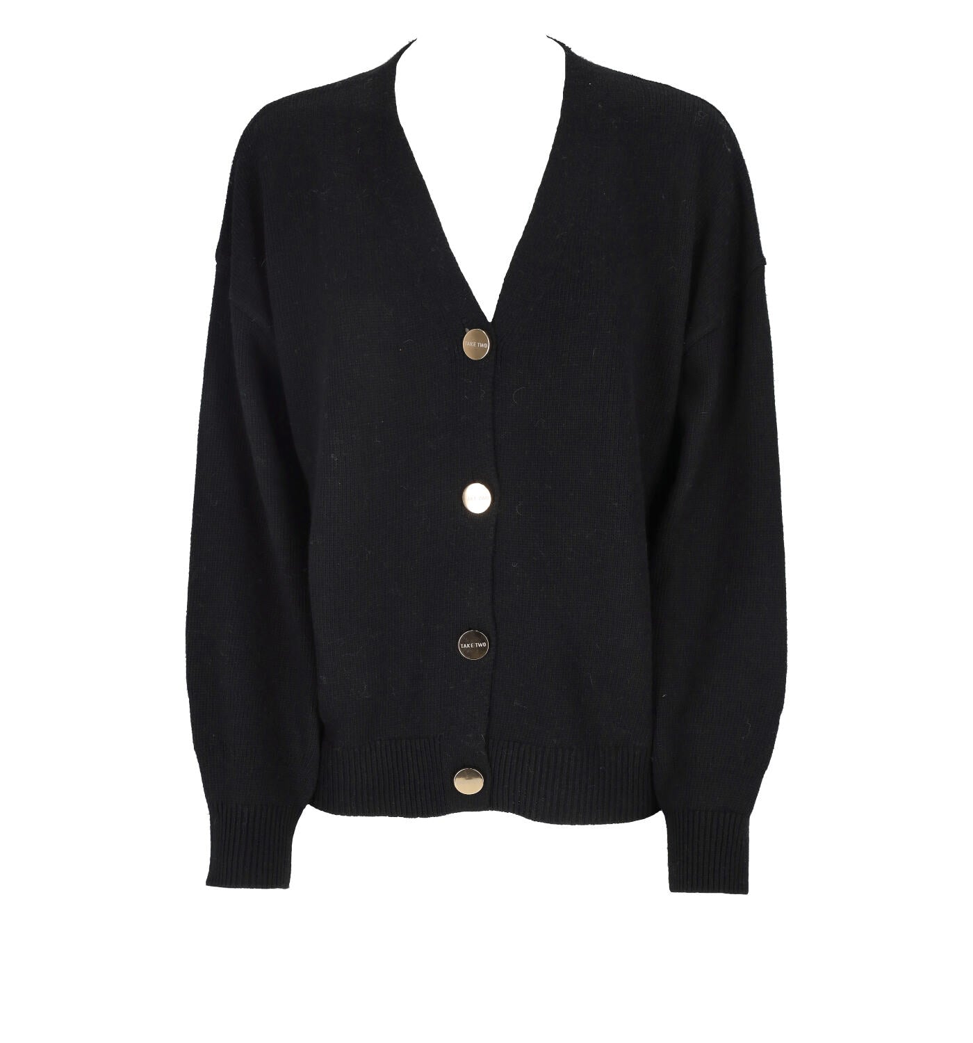 Cardigan vestibilità over con bottoni oro