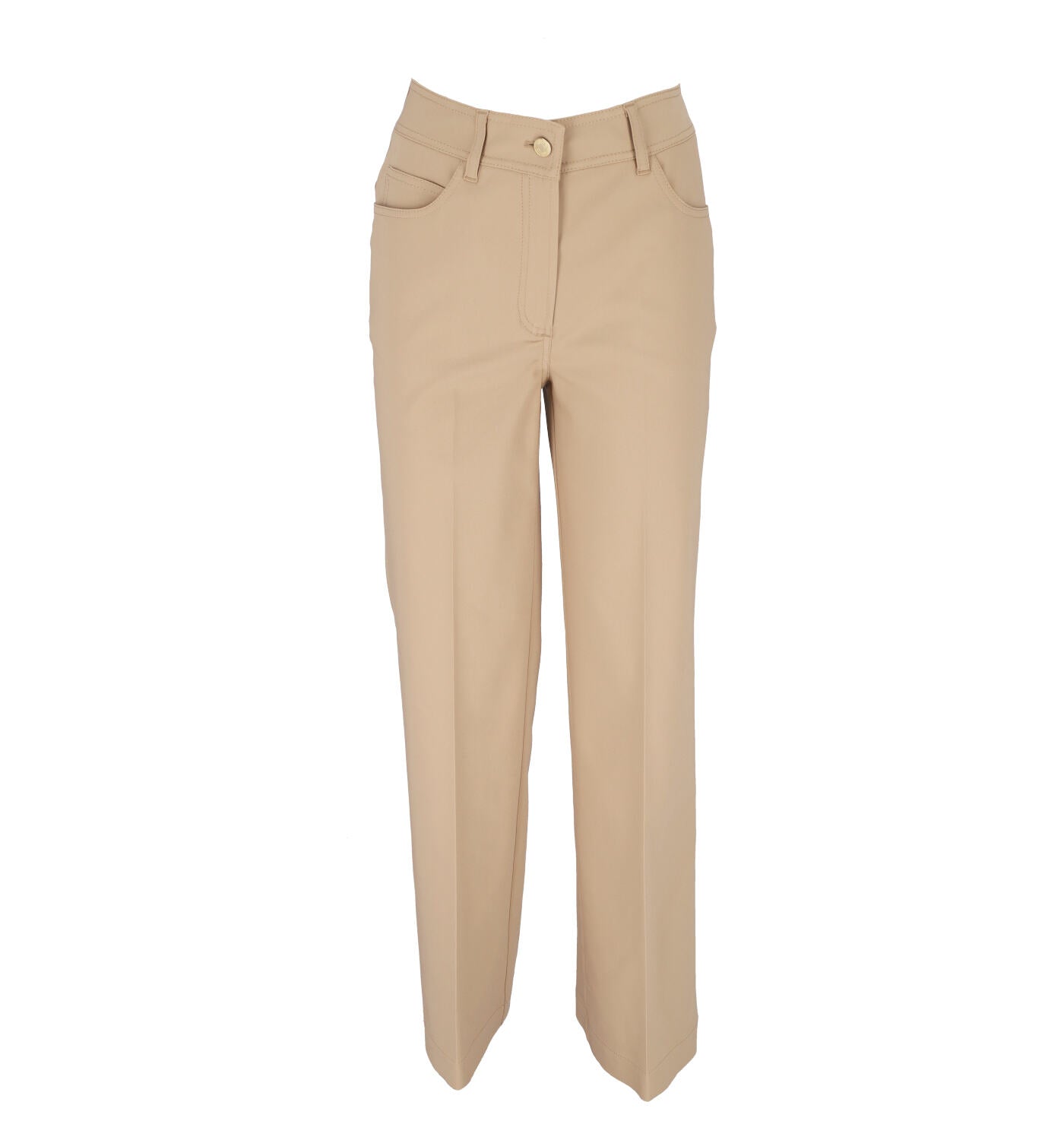 Pantalone a palazzo cinque tasche in cotone