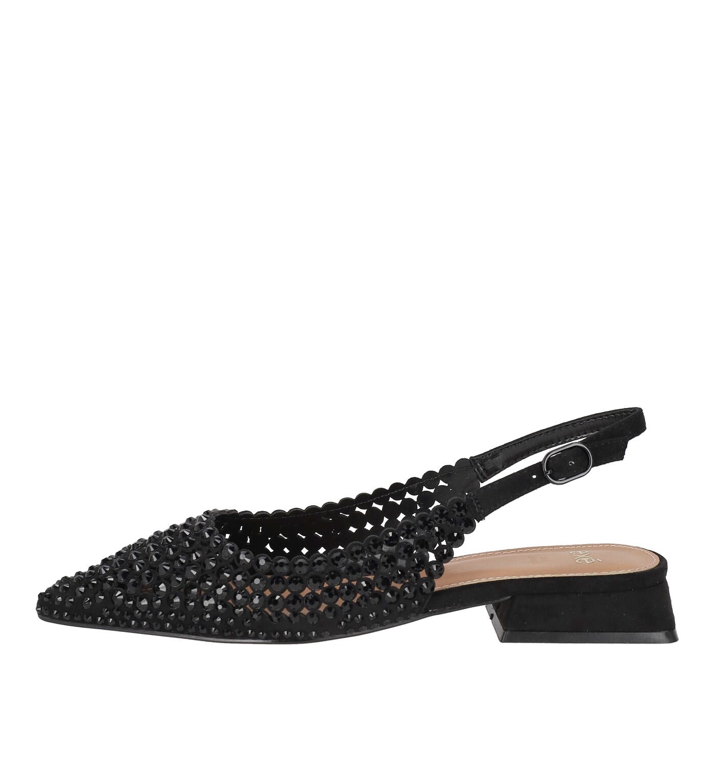 Chanel in camoscio con swarovski, tacco alto 2cm HILLARY