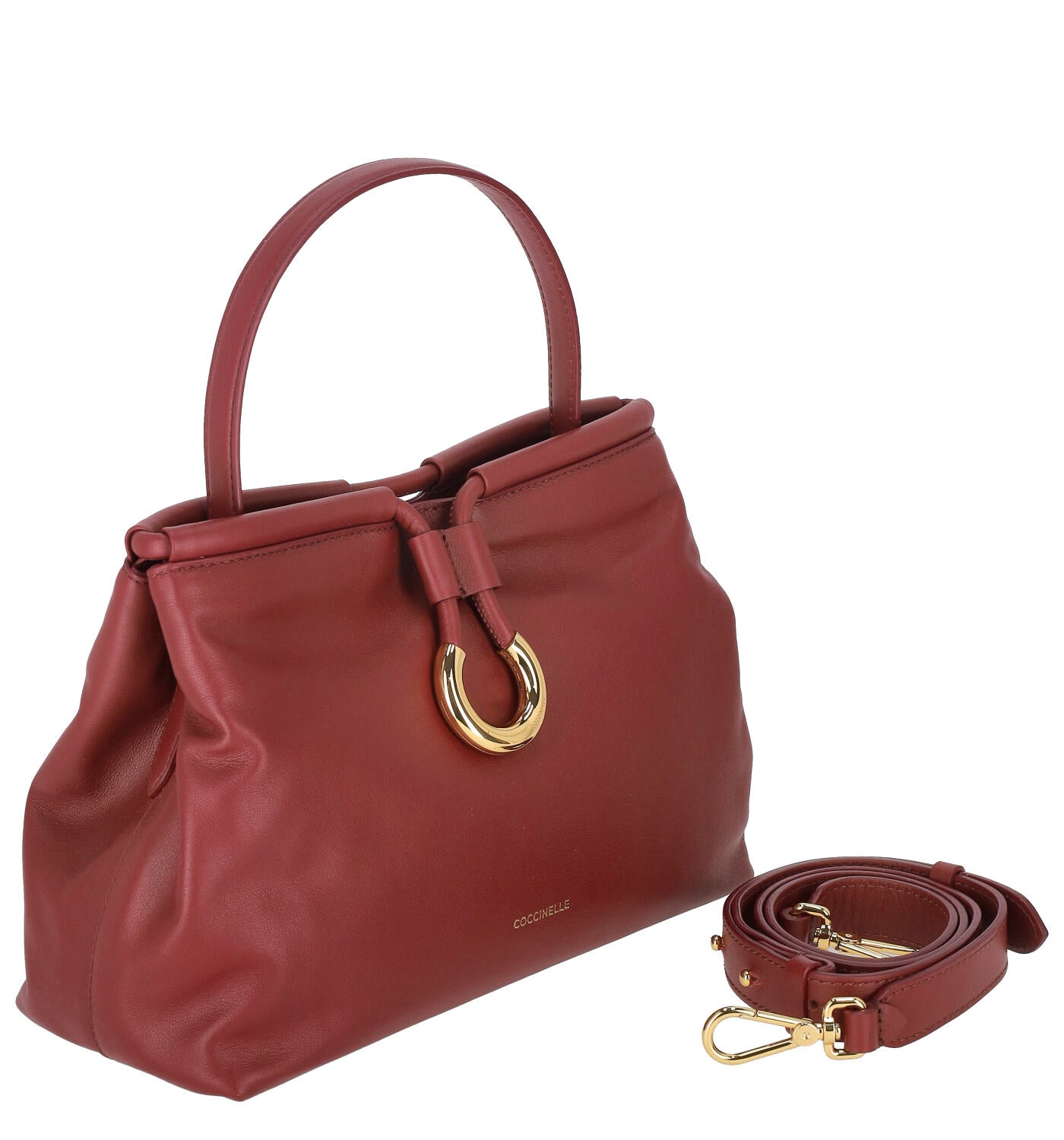 Borsa piccola in pelle morbida con tracolla regolabile