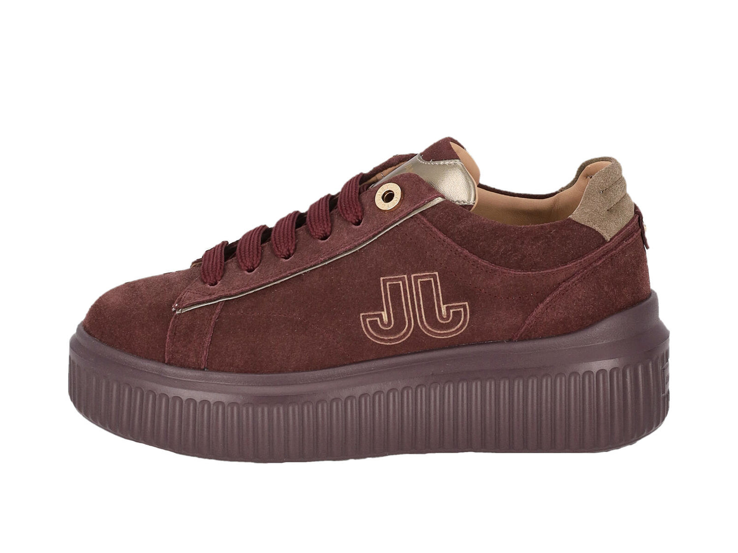 Sneakers in camoscio e suola in gomma