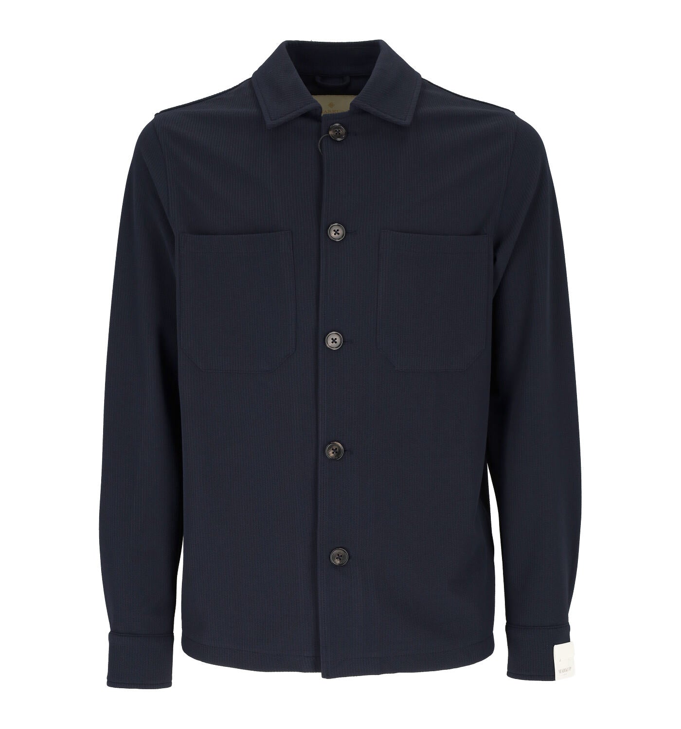 Overshirt destrutturata tessuto a maglia