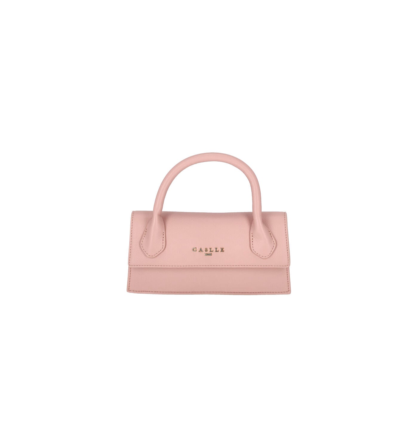 Borsa piccola a mano con tracolla in stoffa removibile.