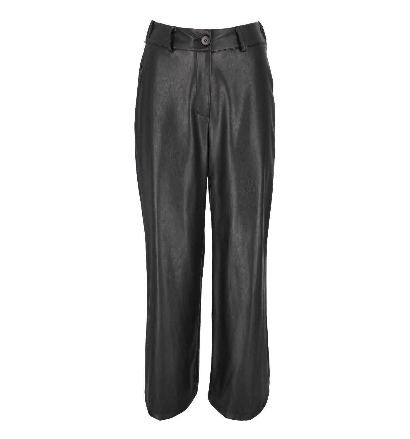 Pantalone largo in ecopelle