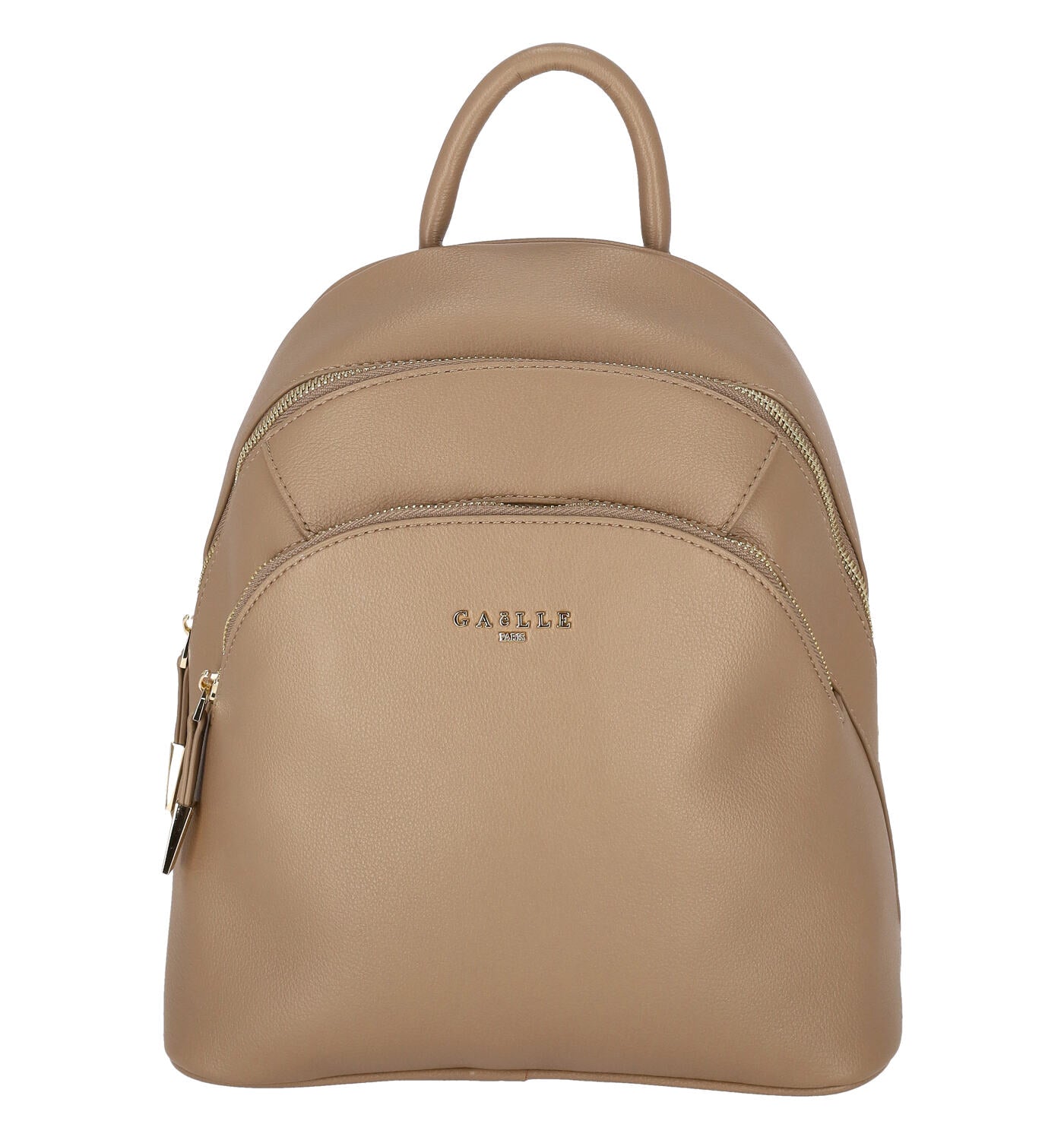 Zaino con doppia zip e spallacci regolabili.