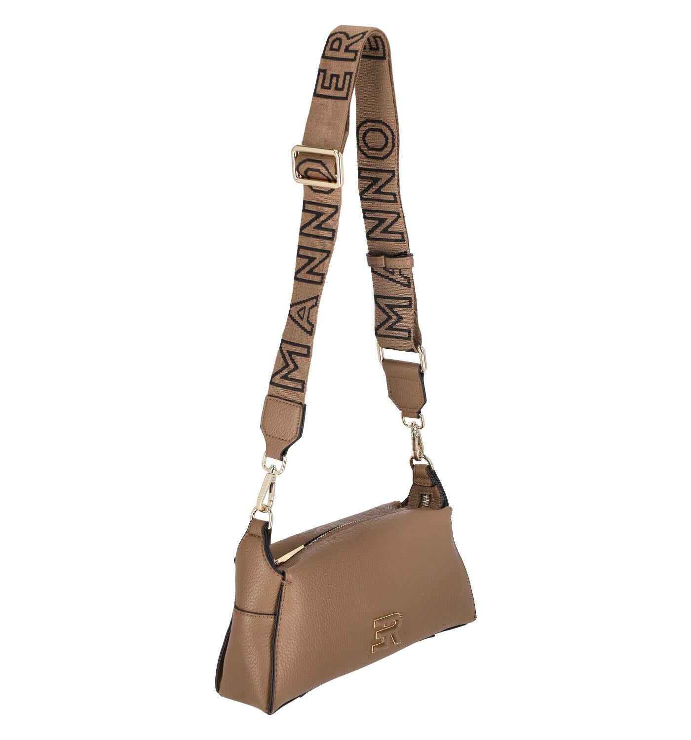 Borsa a tracolla con chiusura a zip e tracolla regolabile