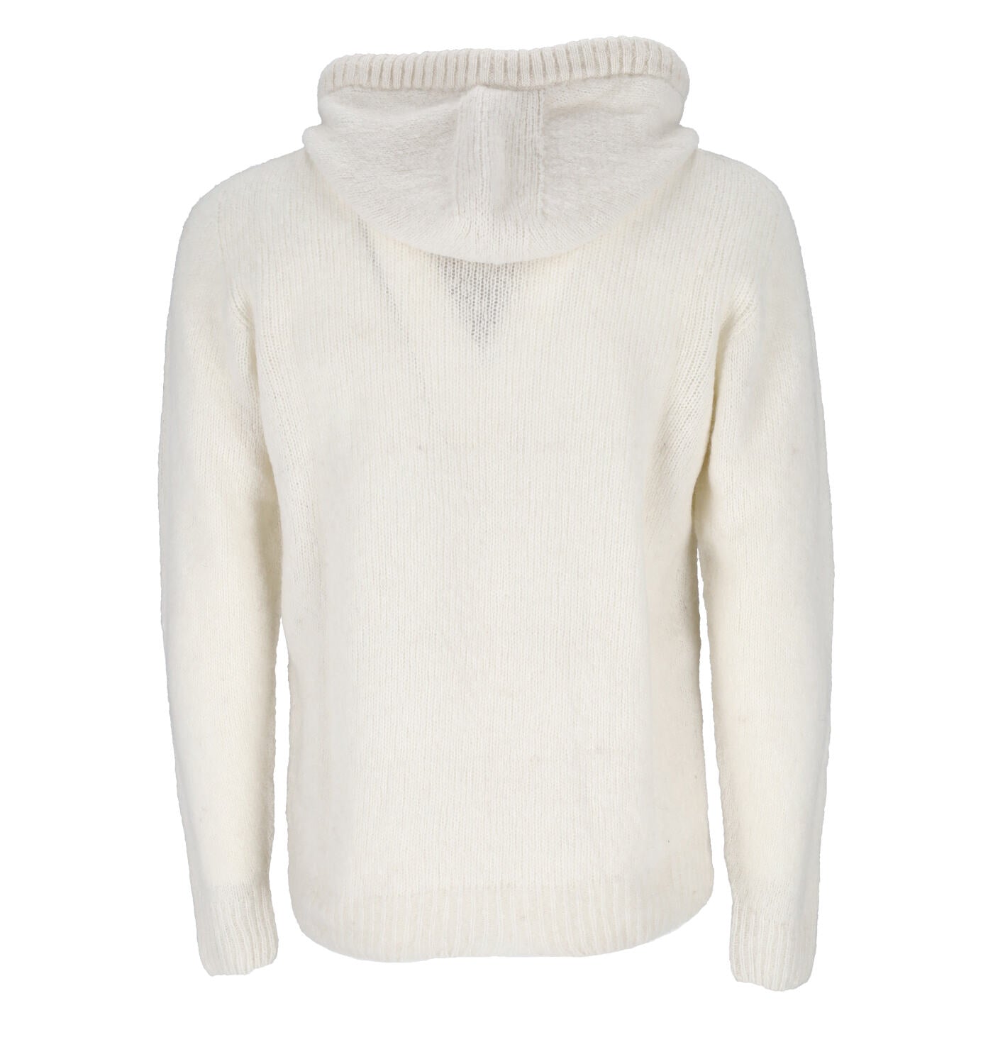 Felpa in lana con cappuccio